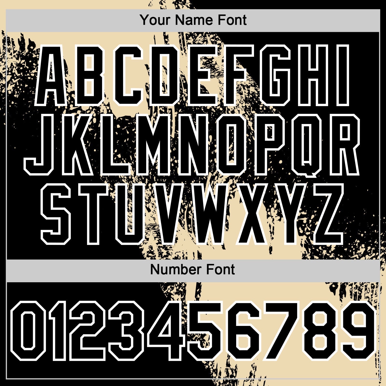 Custom Cream Black-White 3D Pattern Design Abstract Brush Stroke Authentic Baseball Jersey baseball jersey product view 5
