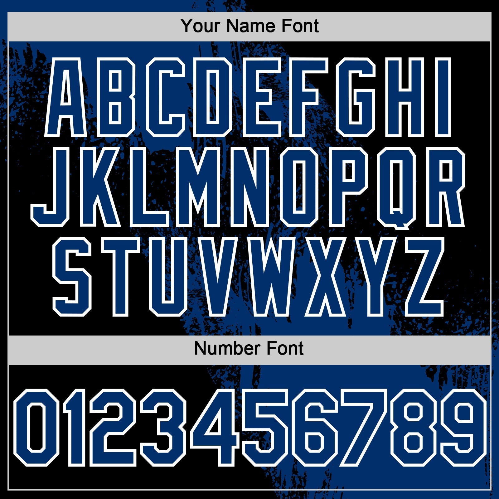 Custom US Navy Blue Black-White 3D Pattern Design Abstract Brush Stroke Authentic Baseball Jersey baseball jersey product view 5