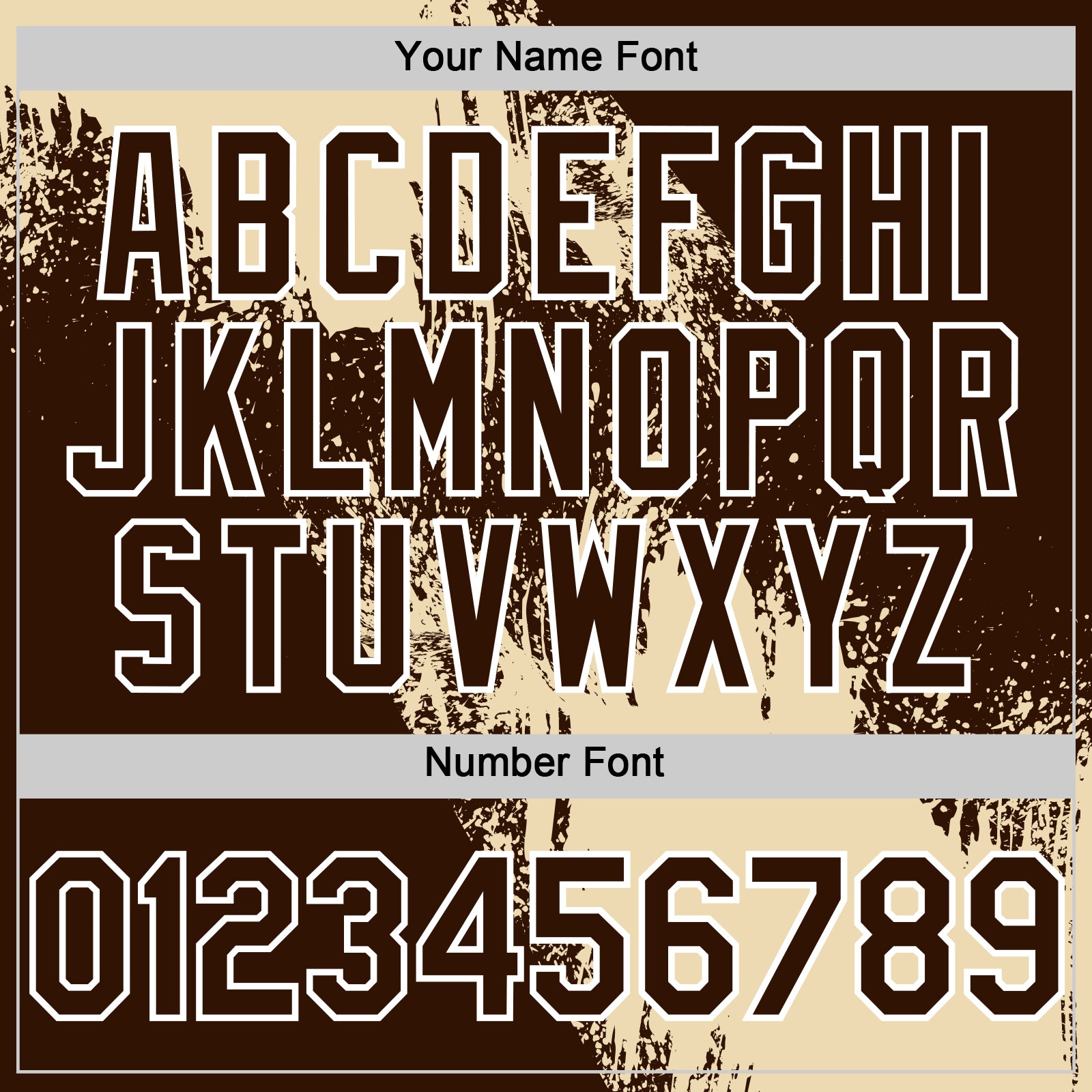 Custom Cream Brown-White 3D Pattern Design Abstract Brush Stroke Authentic Baseball Jersey baseball jersey product view 5