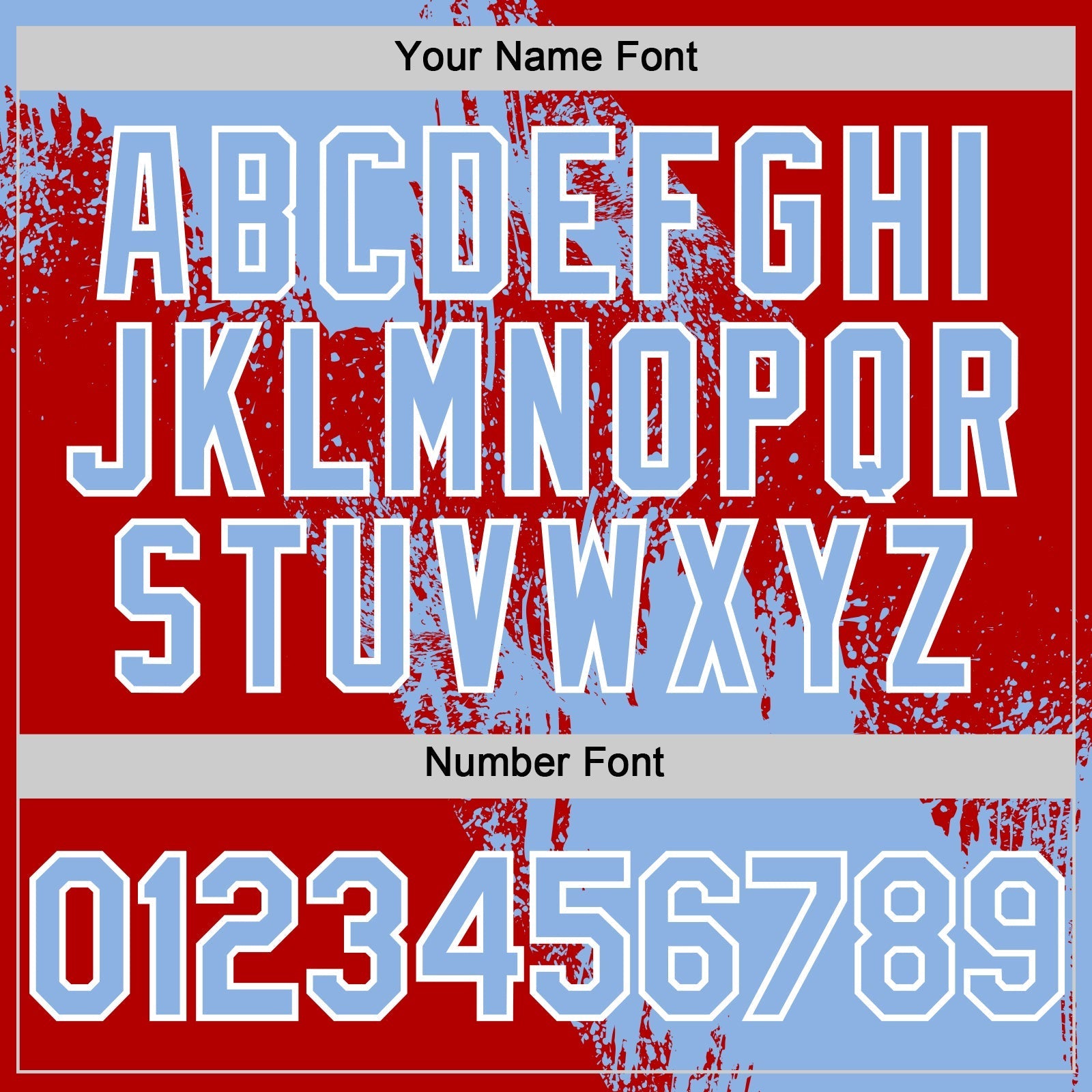 Custom Light Blue Red-White 3D Pattern Design Abstract Brush Stroke Authentic Baseball Jersey baseball jersey product view 5