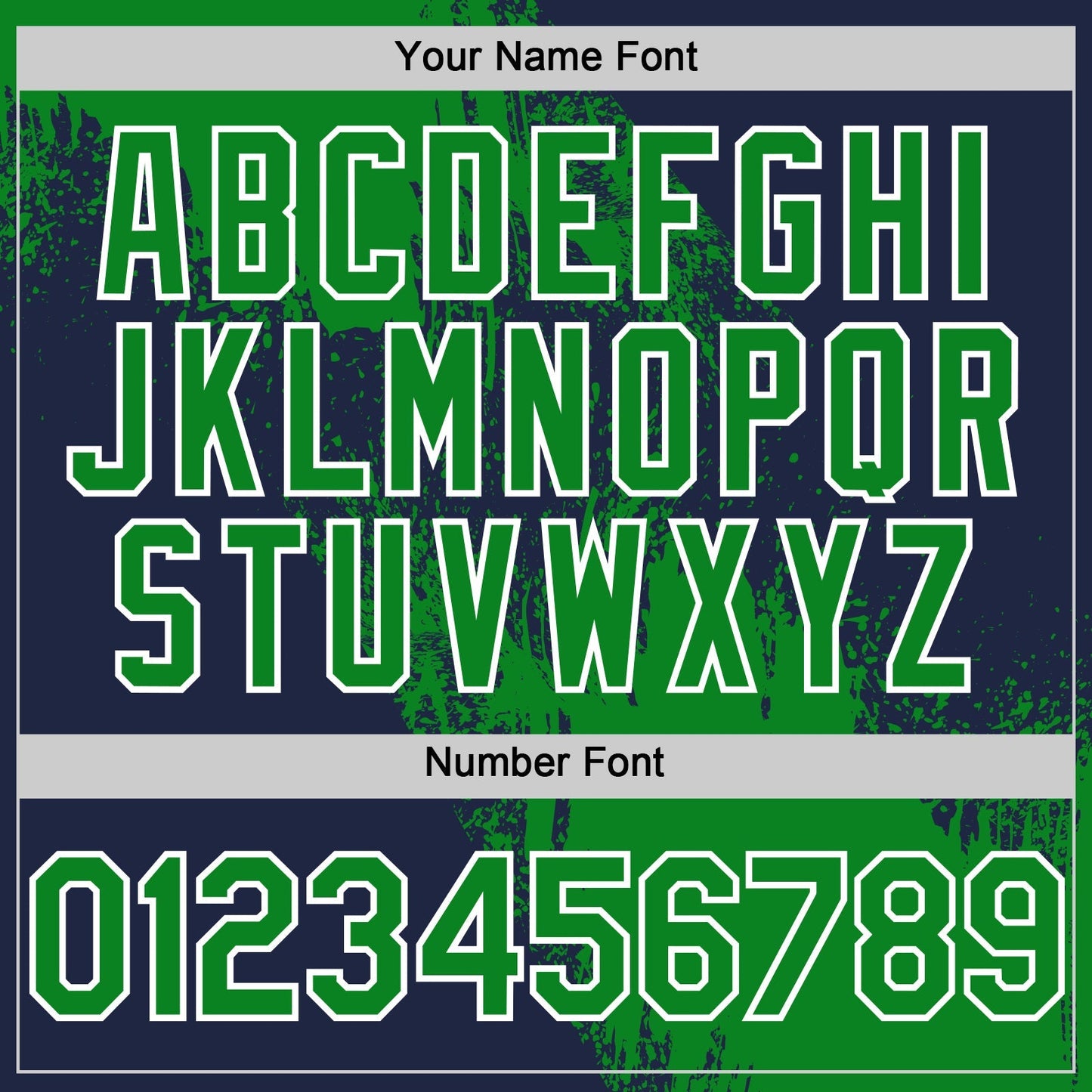 Custom Grass Green Navy-White 3D Pattern Design Abstract Brush Stroke Authentic Baseball Jersey baseball jersey product view 5