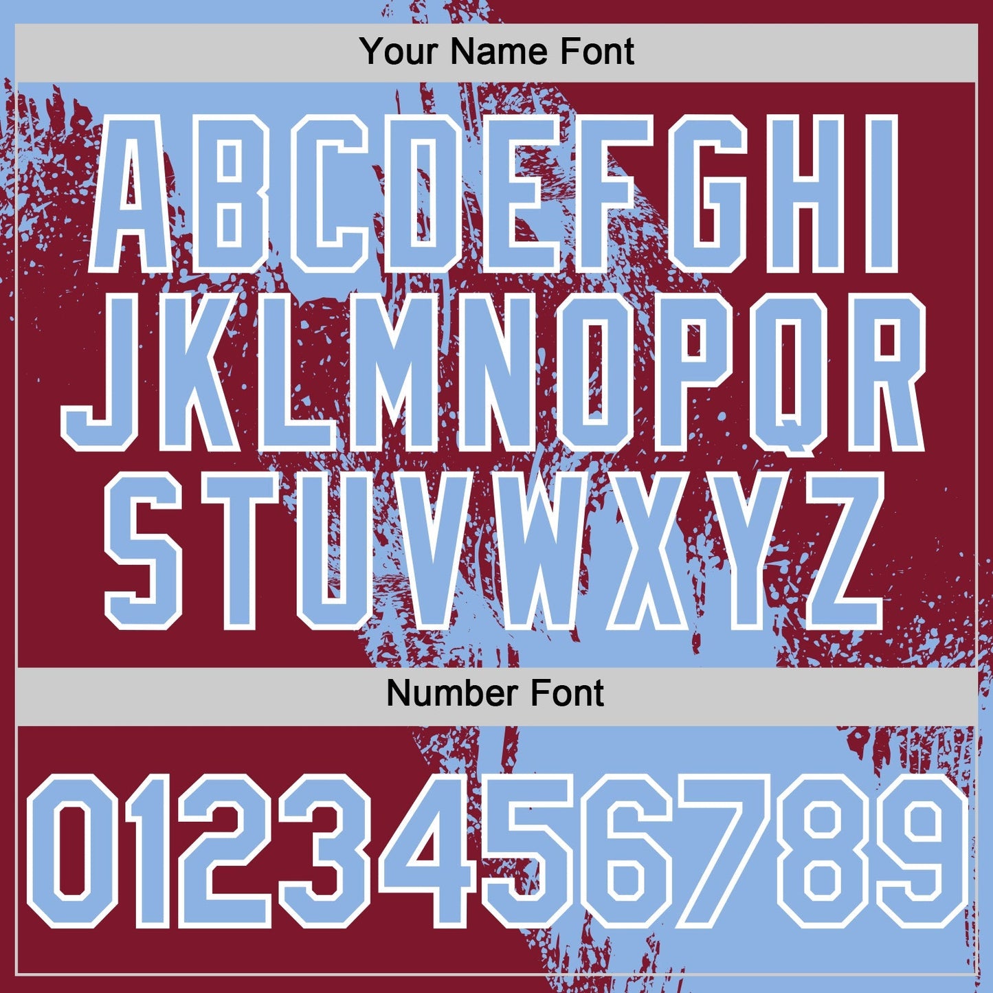 Custom Light Blue Crimson-White 3D Pattern Design Abstract Brush Stroke Authentic Baseball Jersey baseball jersey product view 5