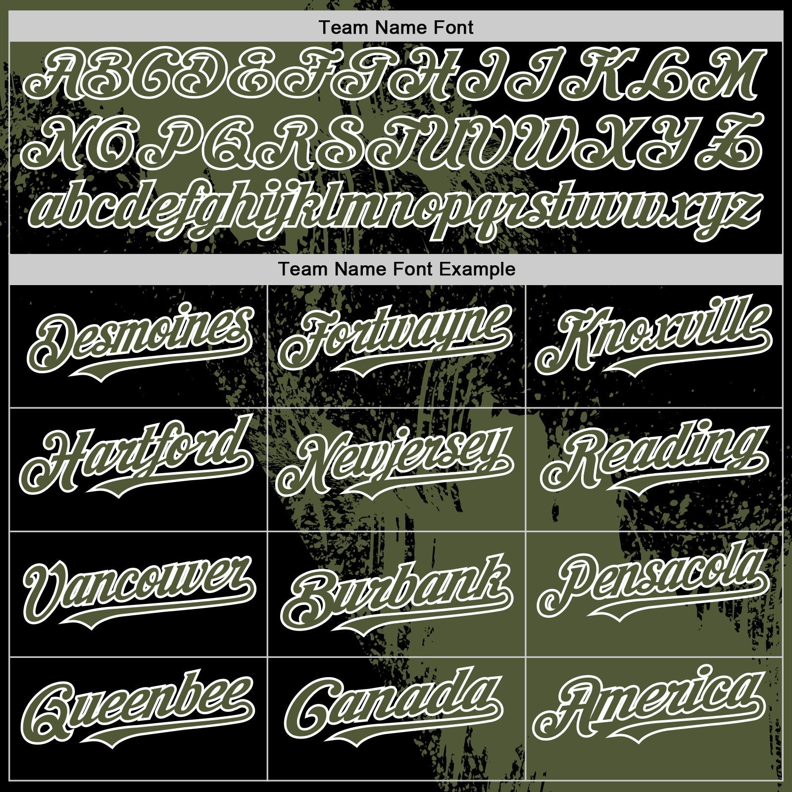 Custom Olive Black-White 3D Pattern Design Abstract Brush Stroke Authentic Baseball Jersey baseball jersey product view 4