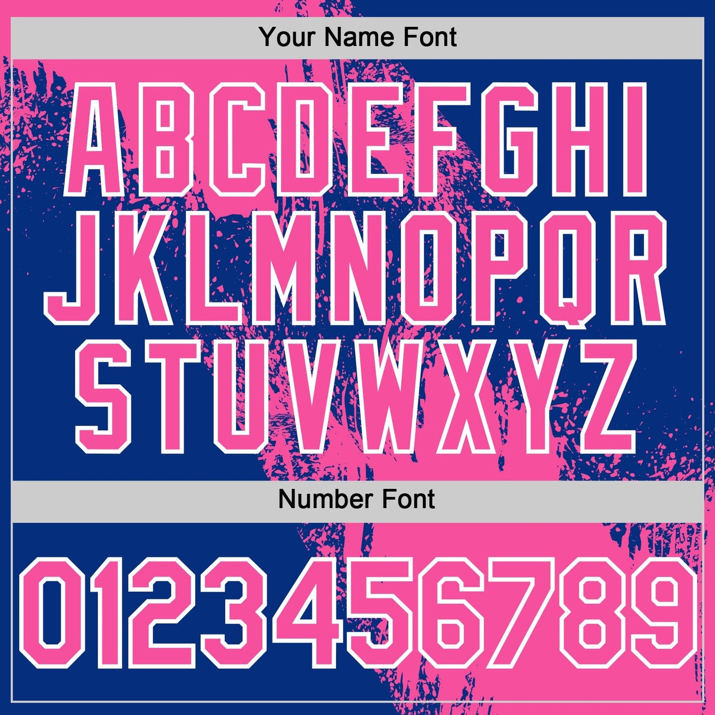 Custom Pink Royal-White 3D Pattern Design Abstract Brush Stroke Authentic Baseball Jersey baseball jersey product view 5
