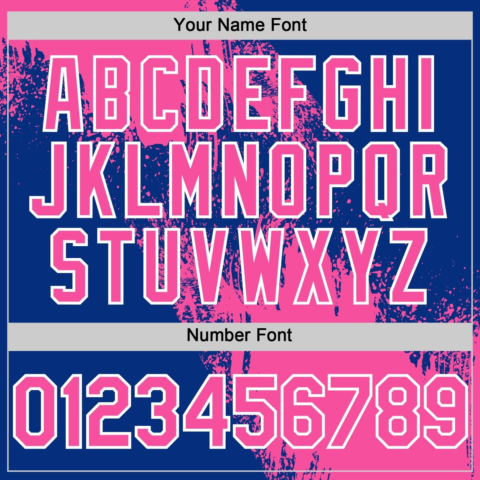 Custom Pink Royal-White 3D Pattern Design Abstract Brush Stroke Authentic Baseball Jersey baseball jersey product view 5