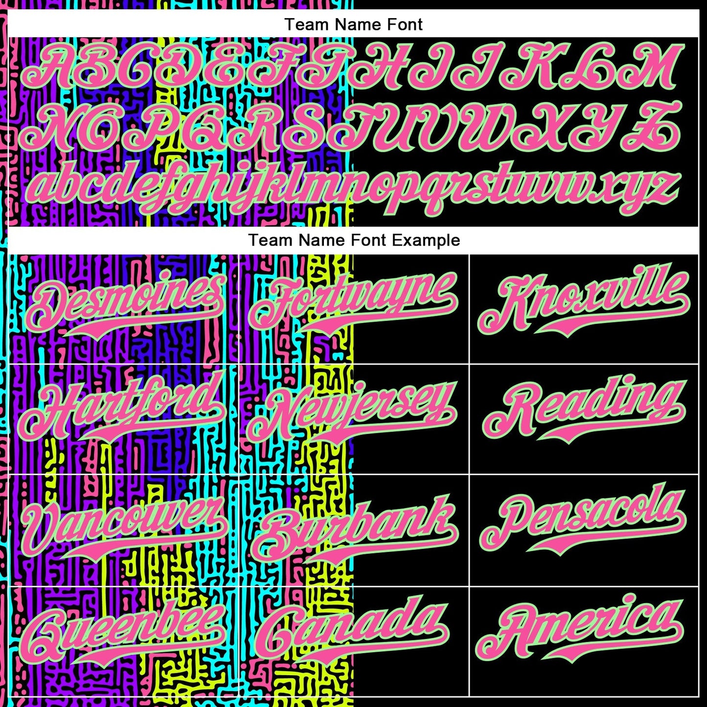 Custom Black Pea Green-Pink 3D Pattern Design Rave Psychedelic Neon Fluid Art Authentic Baseball Jersey baseball jersey product view 4