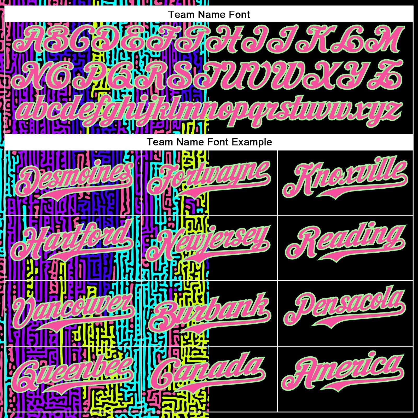 Custom Black Pea Green-Pink 3D Pattern Design Rave Psychedelic Neon Fluid Art Authentic Baseball Jersey baseball jersey product view 4