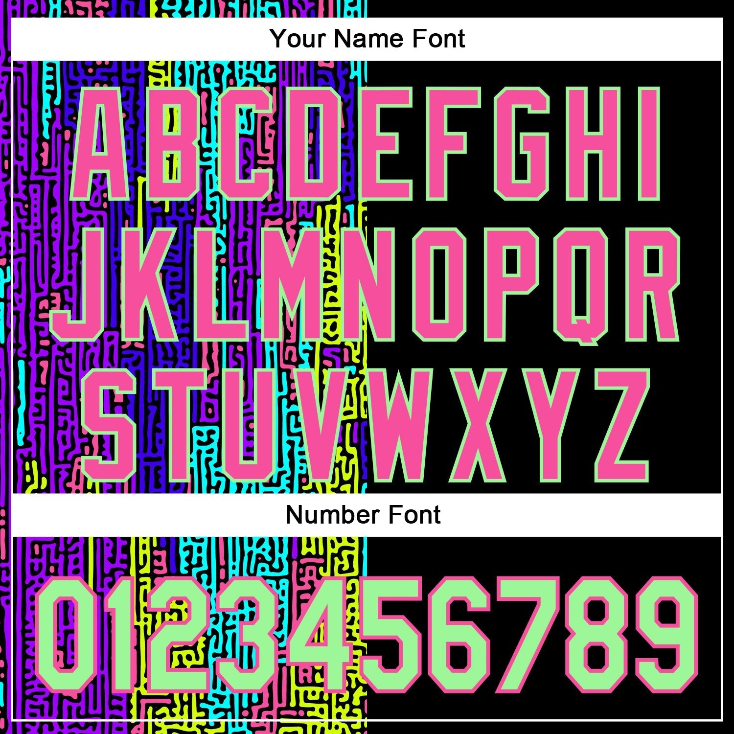 Custom Black Pea Green-Pink 3D Pattern Design Rave Psychedelic Neon Fluid Art Authentic Baseball Jersey baseball jersey product view 5