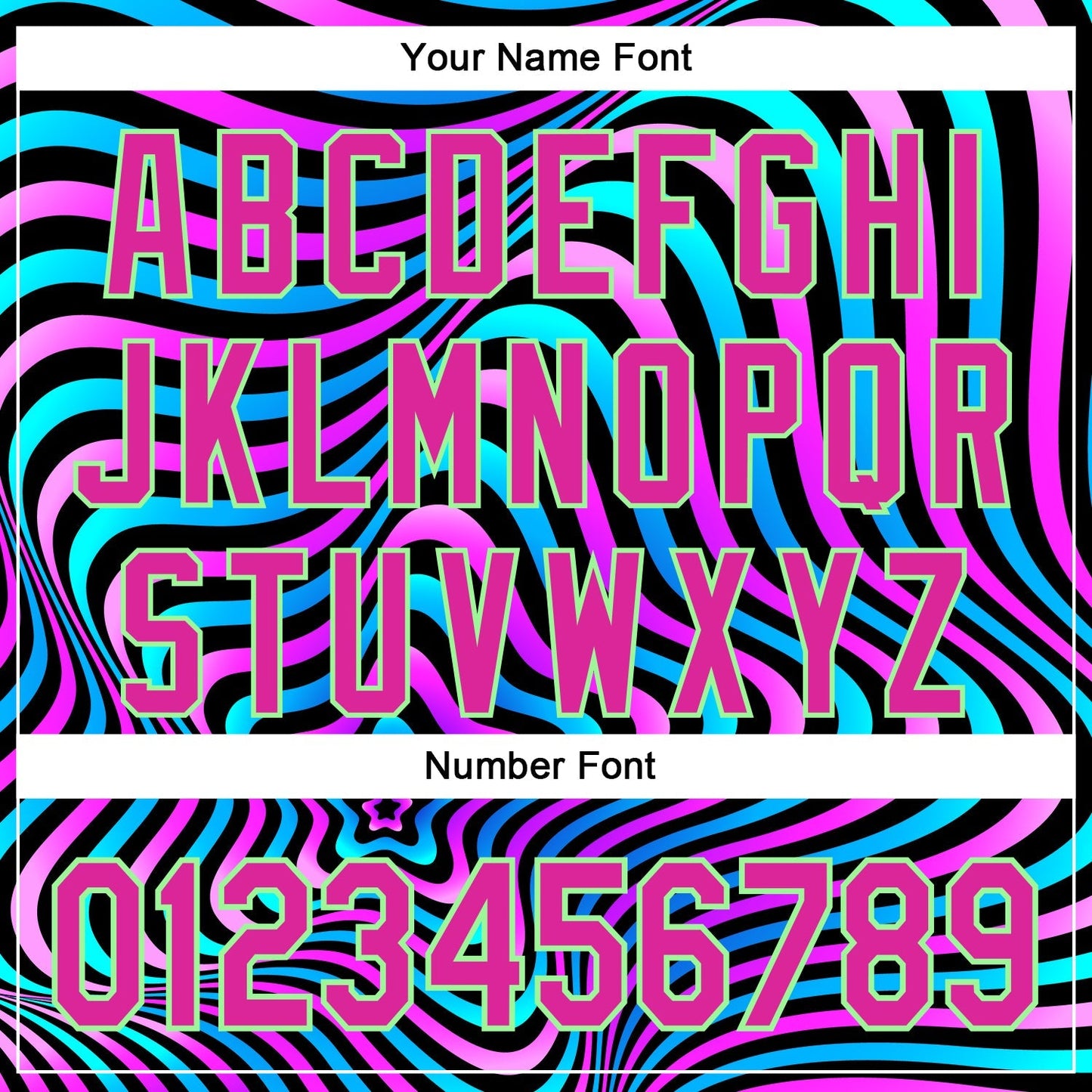 Custom Black Deep Pink-Pea Green 3D Pattern Design Rave Psychedelic Fluid Art Authentic Baseball Jersey baseball jersey product view 5