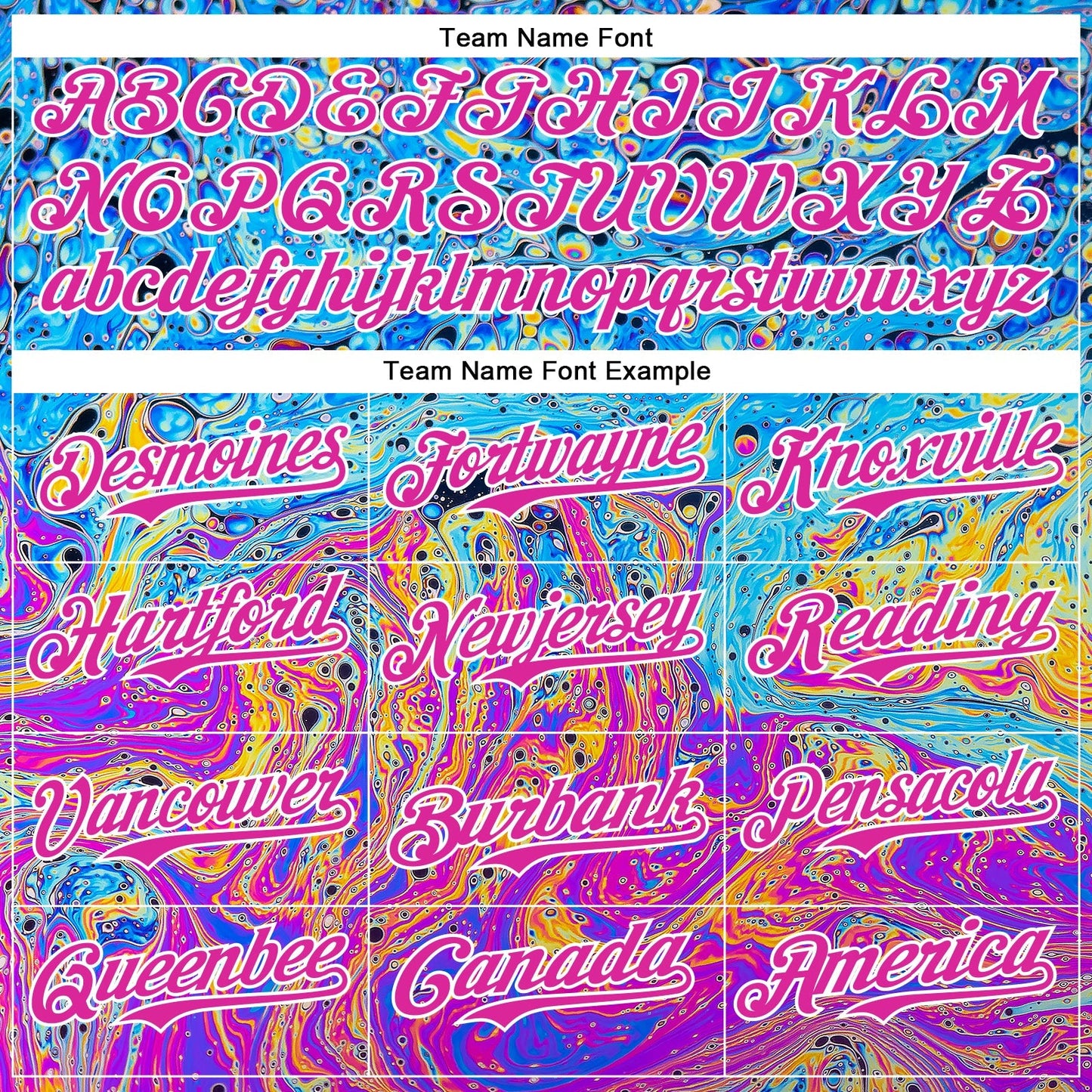 Custom Electric Blue Deep Pink-White 3D Pattern Design Rave Psychedelic Fluid Art Authentic Baseball Jersey baseball jersey product view 4