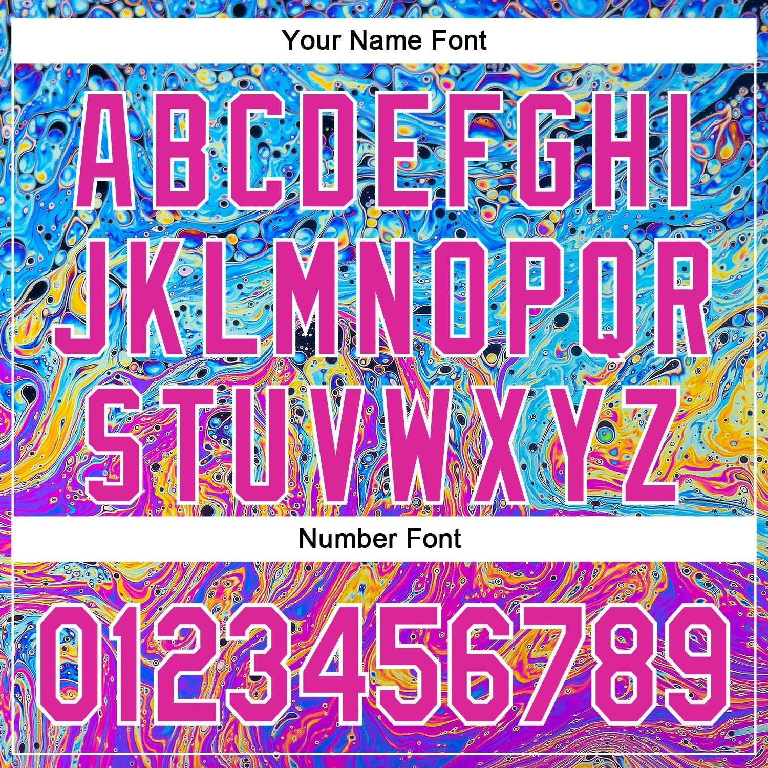 Custom Electric Blue Deep Pink-White 3D Pattern Design Rave Psychedelic Fluid Art Authentic Baseball Jersey baseball jersey product view 5