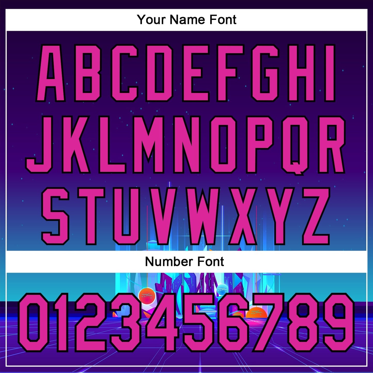 Custom Navy Deep Pink-Black 3D Pattern Design Rave Psychedelic Futuristic City Authentic Baseball Jersey baseball jersey product view 5