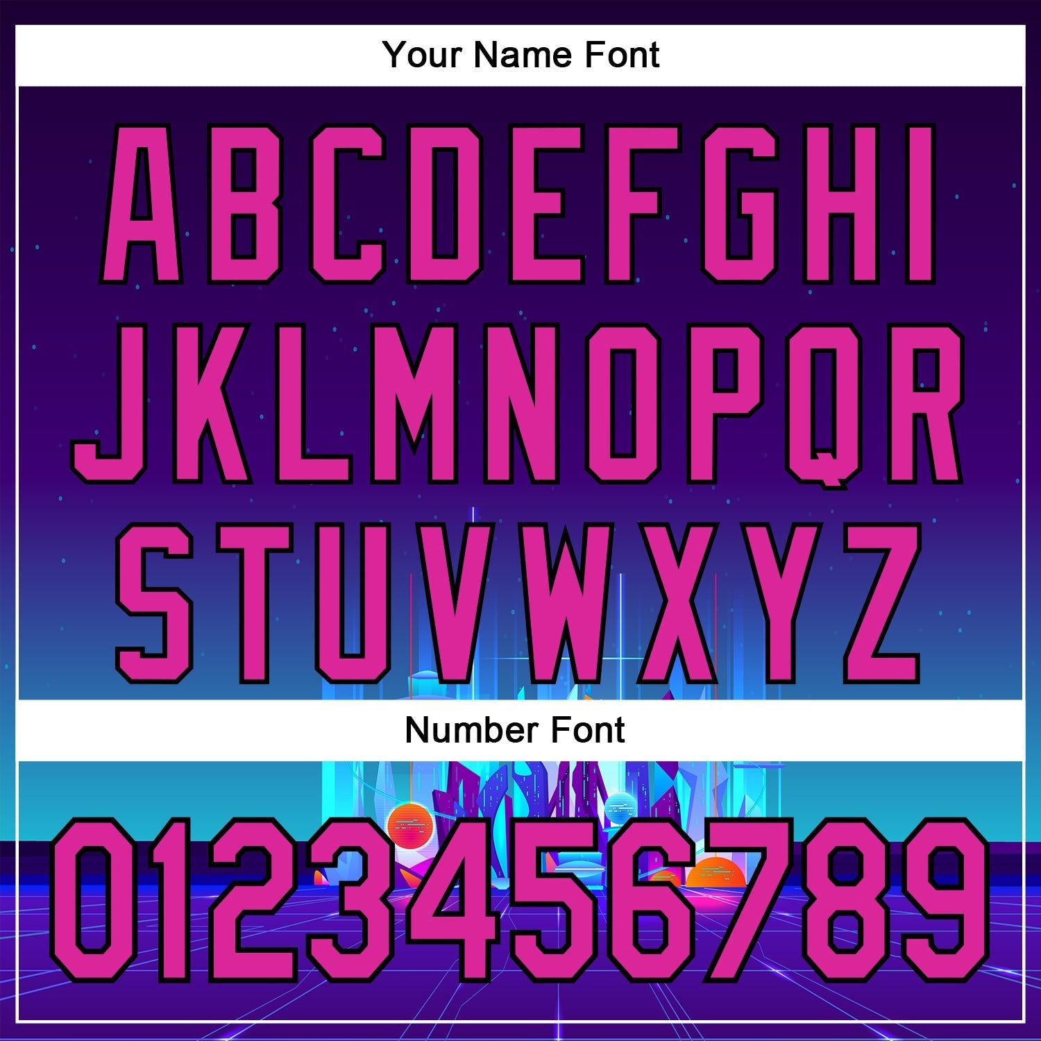 Custom Navy Deep Pink-Black 3D Pattern Design Rave Psychedelic Futuristic City Authentic Baseball Jersey baseball jersey product view 5