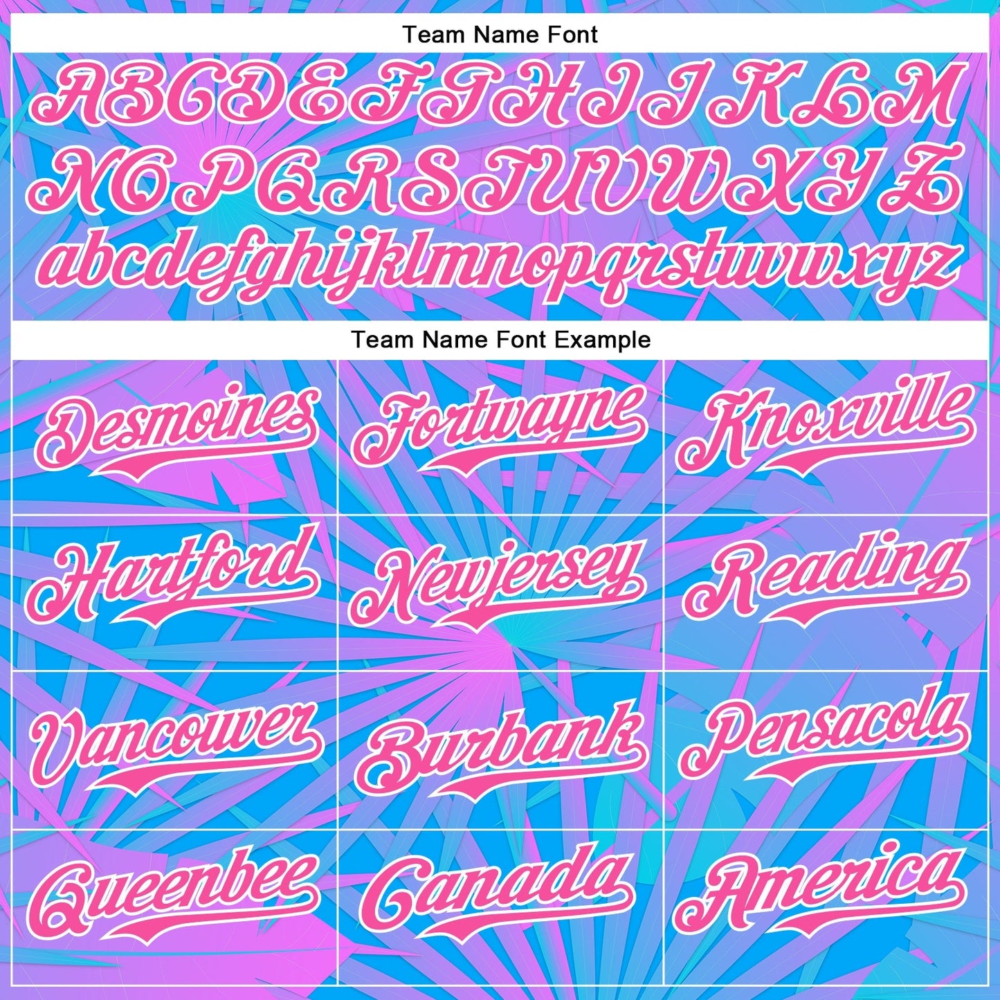 Custom Electric Blue Pink-White 3D Pattern Design Rave Psychedelic Tropical Palm Leaves Authentic Baseball Jersey baseball jersey product view 4