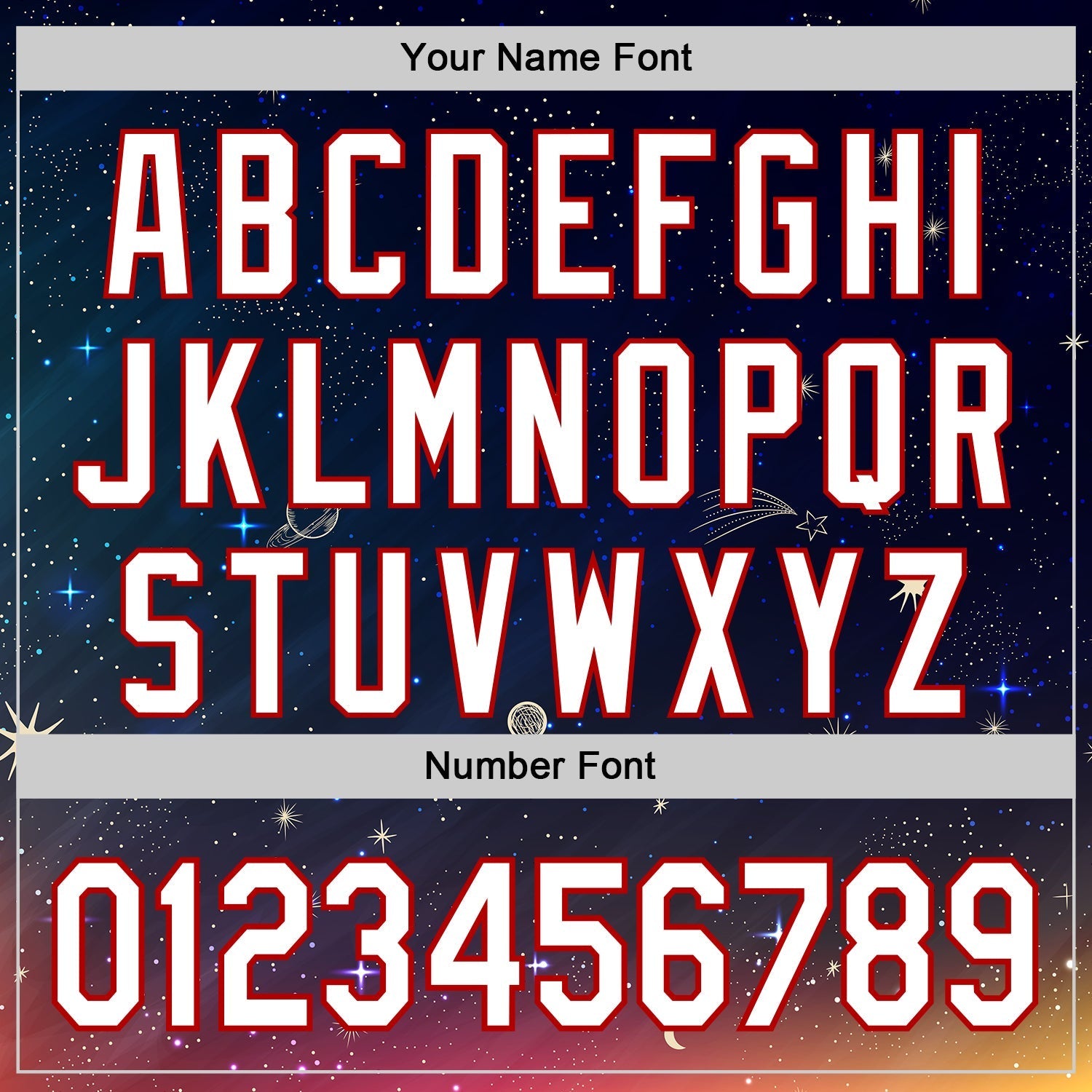 Custom Navy White-Red 3D Pattern Design Space Galaxy Star Authentic Baseball Jersey baseball jersey product view 5