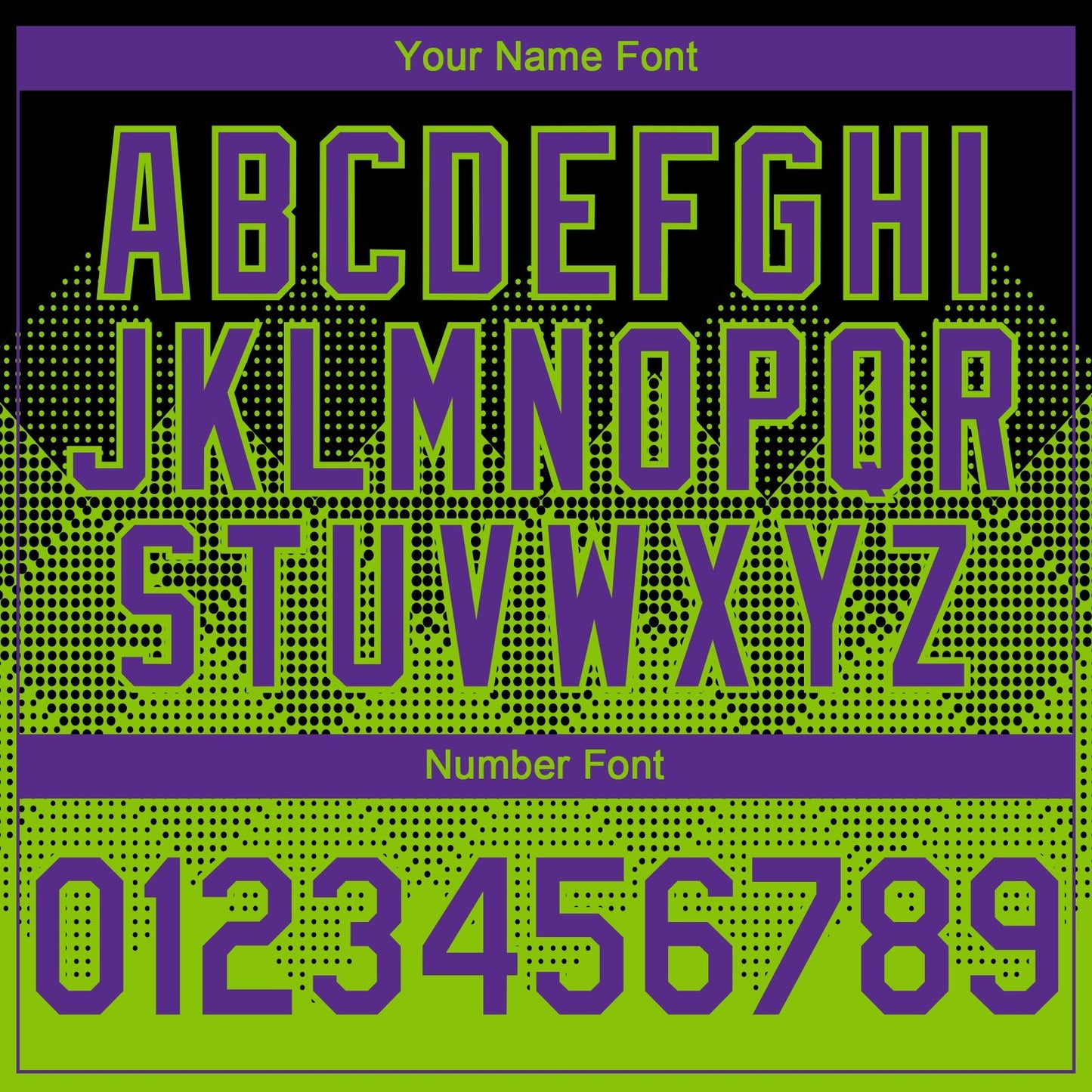 Custom Black Purple-Neon Green 3D Gradient Square Shape Authentic Baseball Jersey baseball jersey product view 5