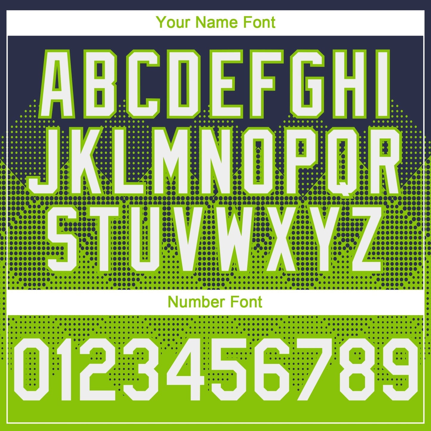Custom Navy White-Neon Green 3D Gradient Square Shape Authentic Baseball Jersey baseball jersey product view 5