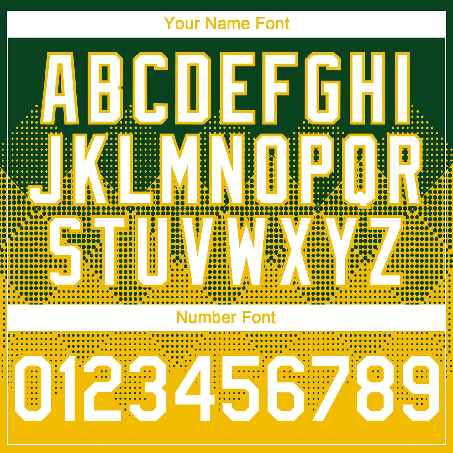 Custom Green White-Yellow 3D Gradient Square Shape Authentic Baseball Jersey baseball jersey product view 5