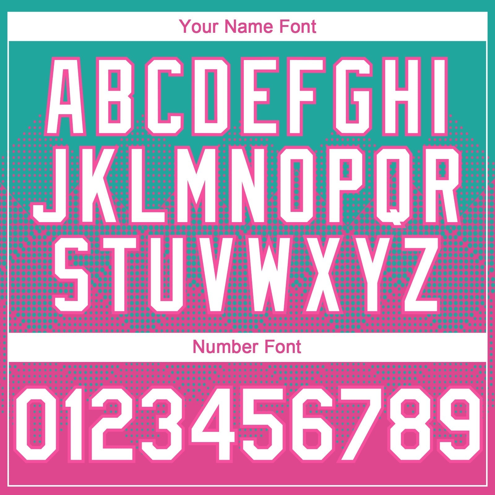 Custom Aqua White-Pink 3D Gradient Square Shape Authentic Baseball Jersey baseball jersey product view 5