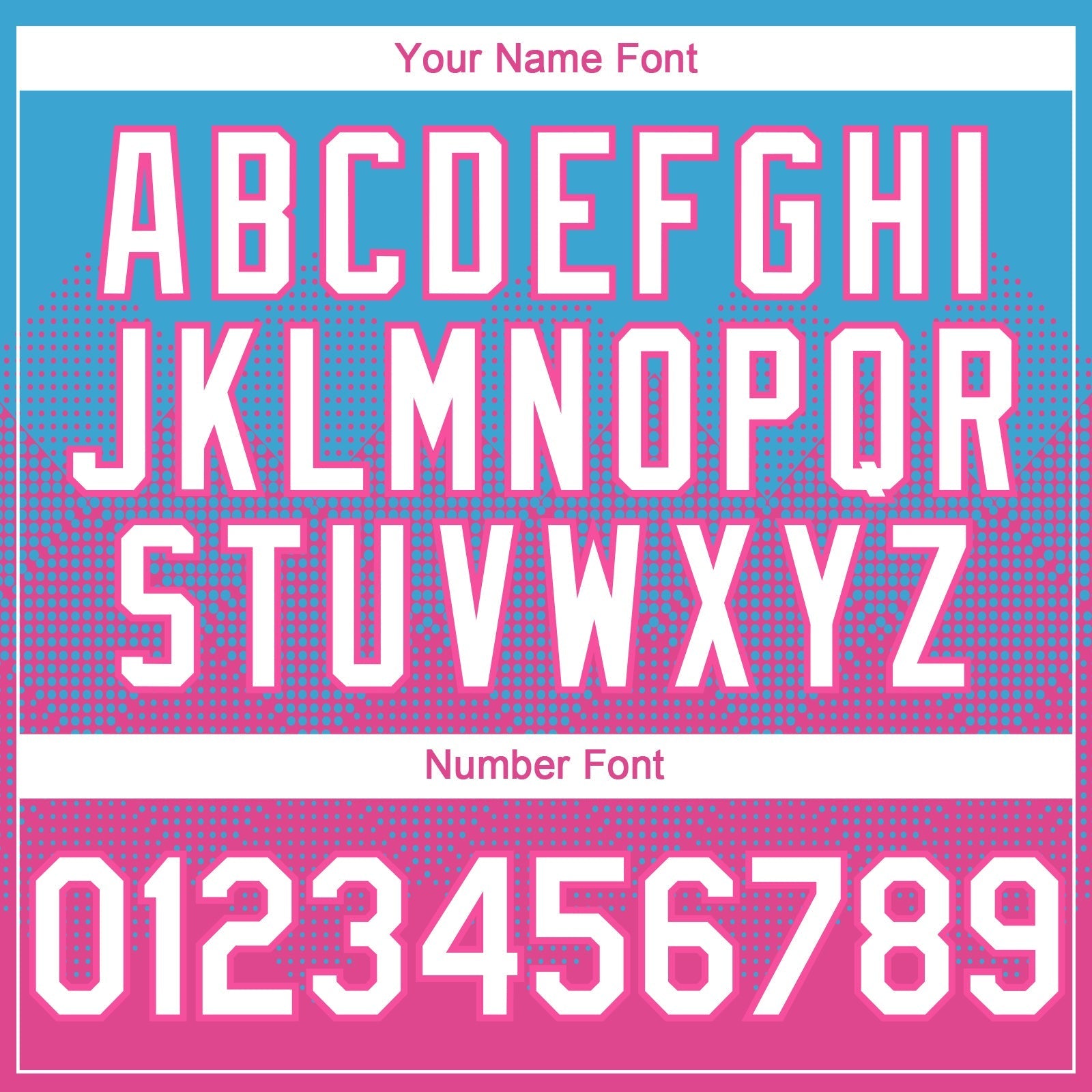 Custom Sky Blue White-Pink 3D Gradient Square Shape Authentic Baseball Jersey baseball jersey product view 5