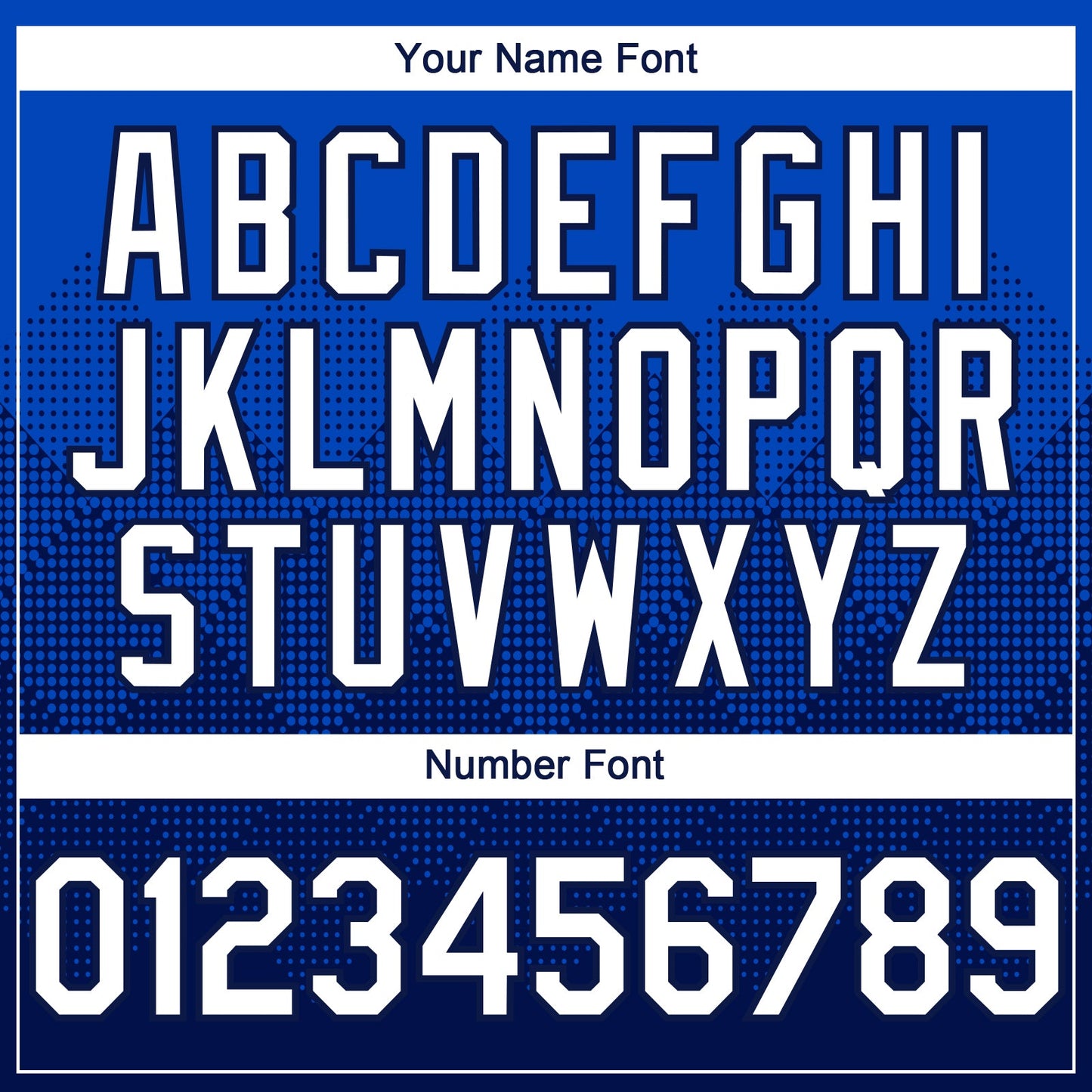 Custom Thunder Blue White-Navy 3D Gradient Square Shape Authentic Baseball Jersey baseball jersey product view 5