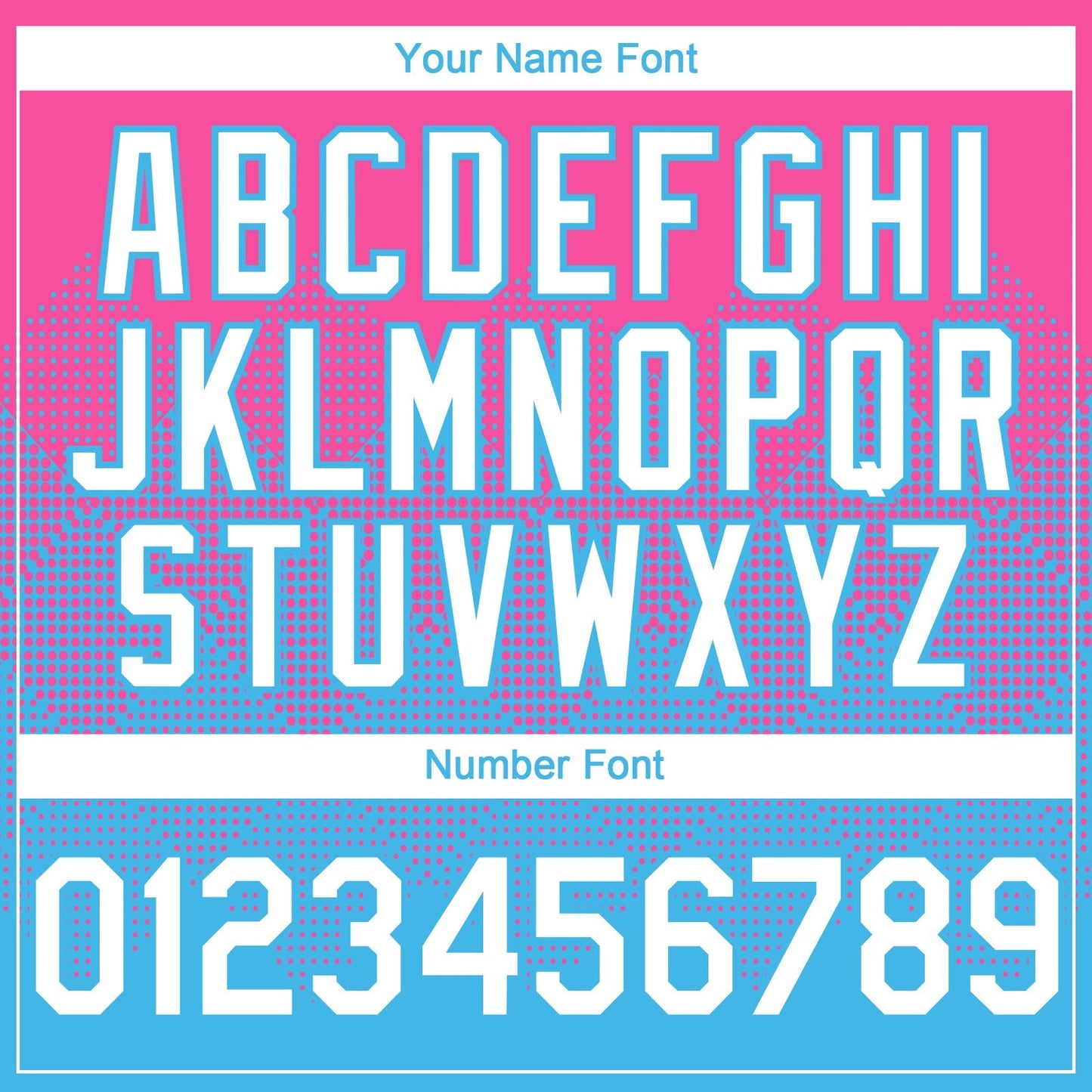 Custom Pink White-Sky Blue 3D Gradient Square Shape Authentic Baseball Jersey baseball jersey product view 5