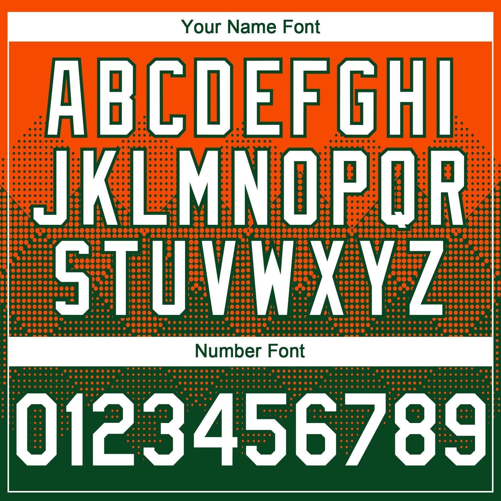 Custom Orange White-Green 3D Gradient Square Shape Authentic Baseball Jersey baseball jersey product view 5