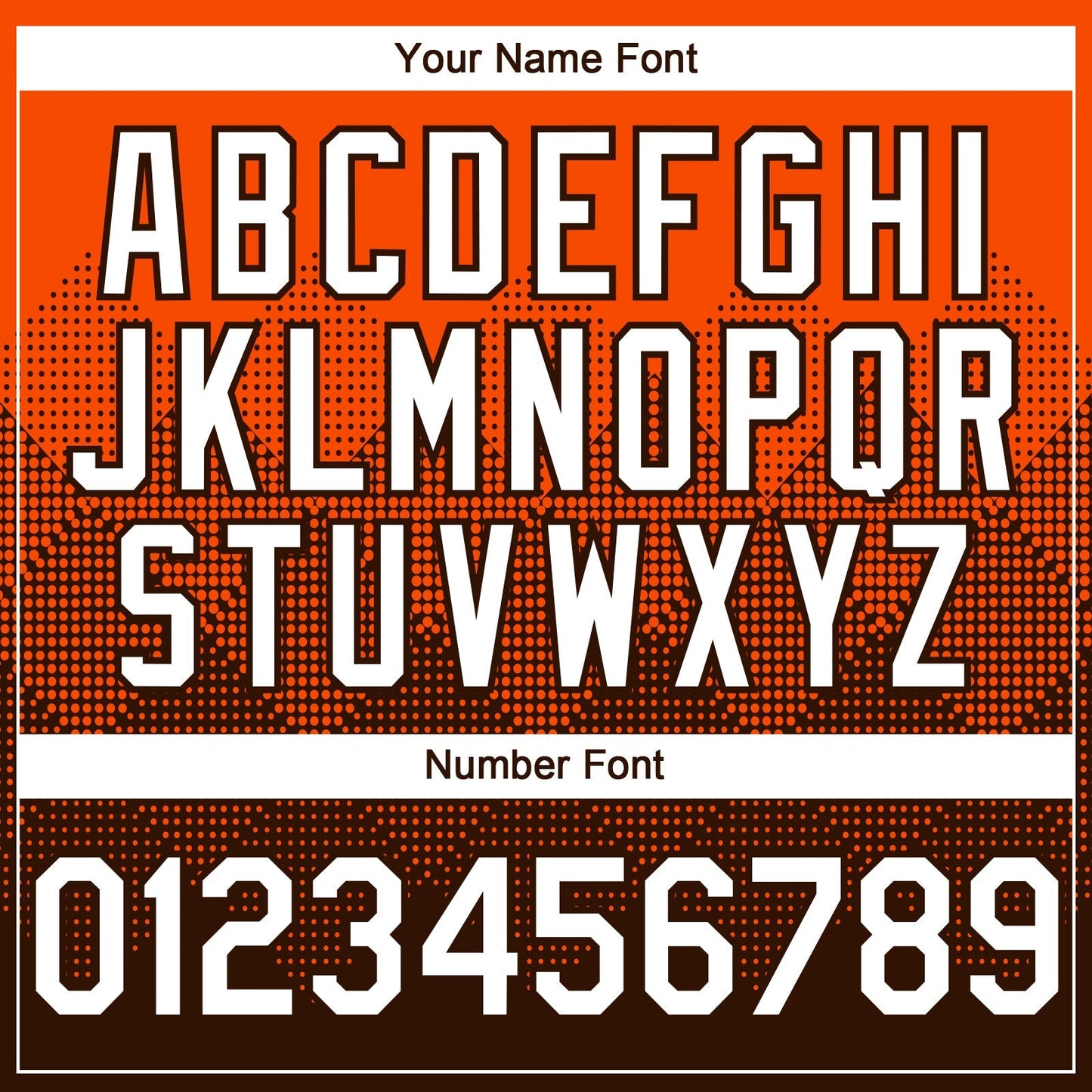 Custom Orange White-Brown 3D Gradient Square Shape Authentic Baseball Jersey baseball jersey product view 5