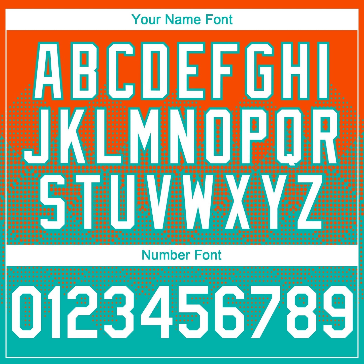 Custom Orange White-Aqua 3D Gradient Square Shape Authentic Baseball Jersey baseball jersey product view 5