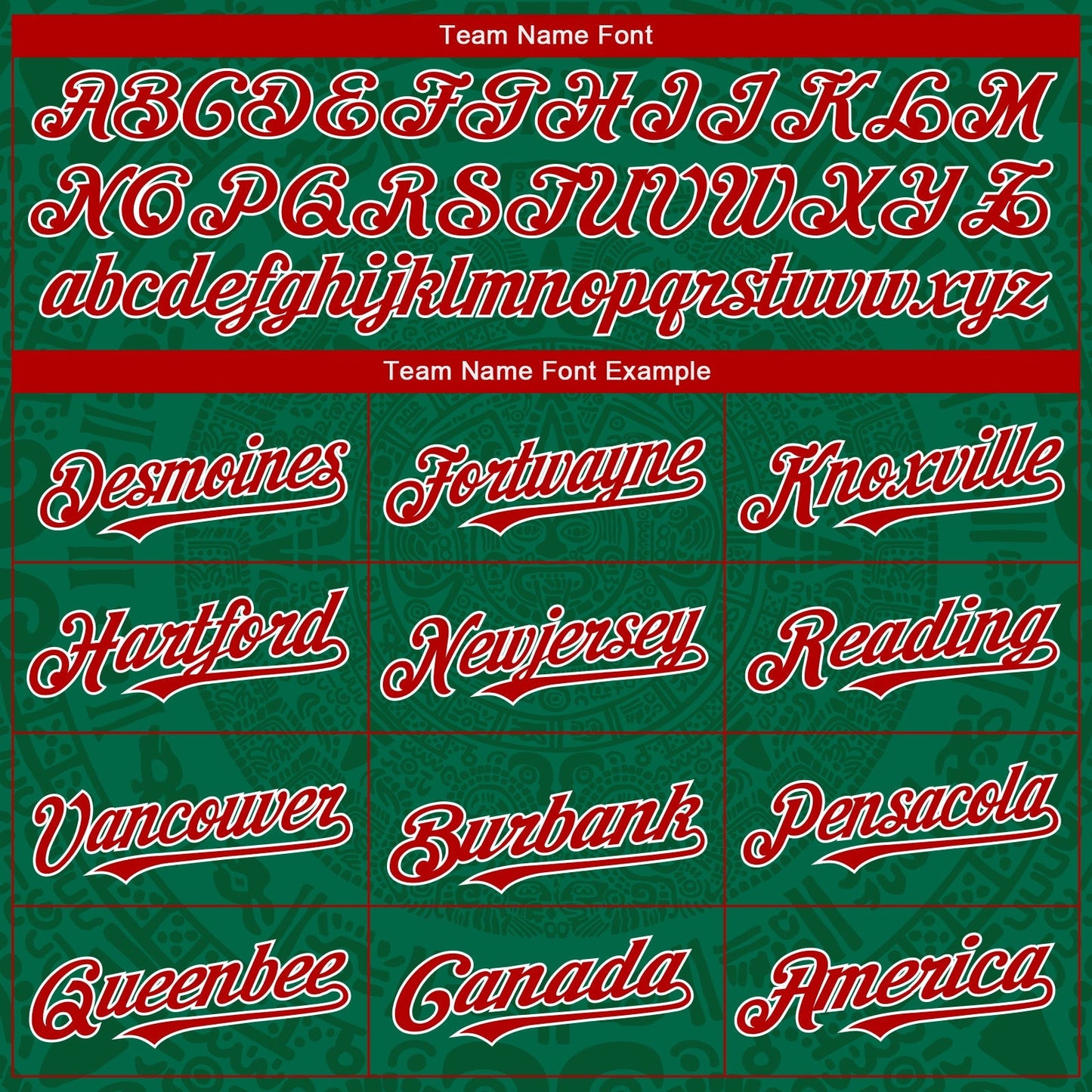 Custom Kelly Green Red Green-White 3D Mexico Authentic Baseball Jersey baseball jersey product view 4