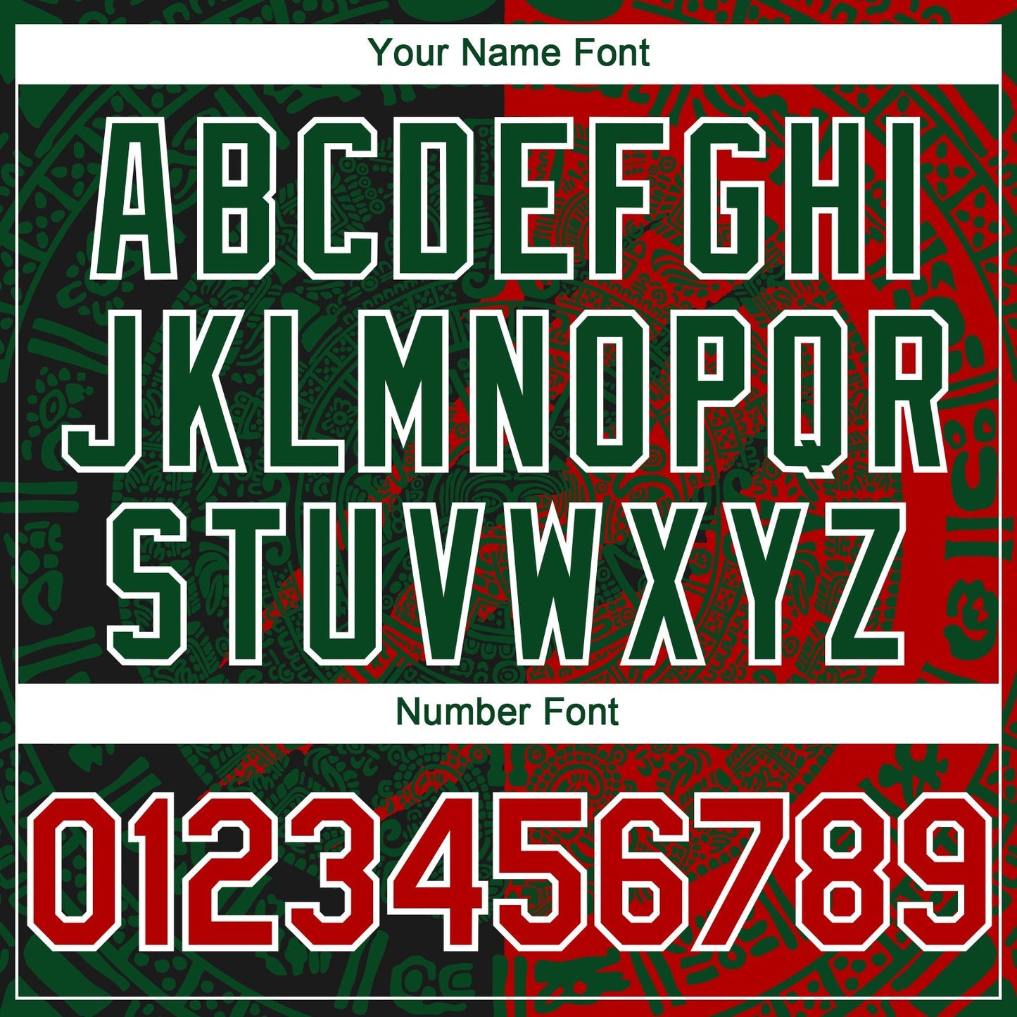 Custom Red Green-White 3D Mexico Scratch Authentic Baseball Jersey baseball jersey product view 5