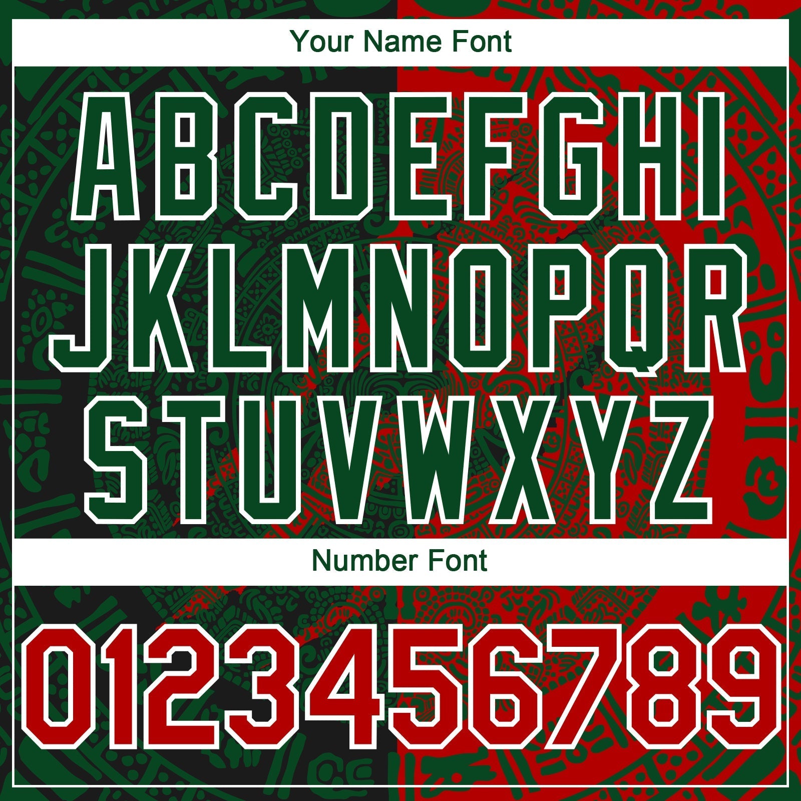 Custom Red Green-White 3D Mexico Scratch Authentic Baseball Jersey baseball jersey product view 5