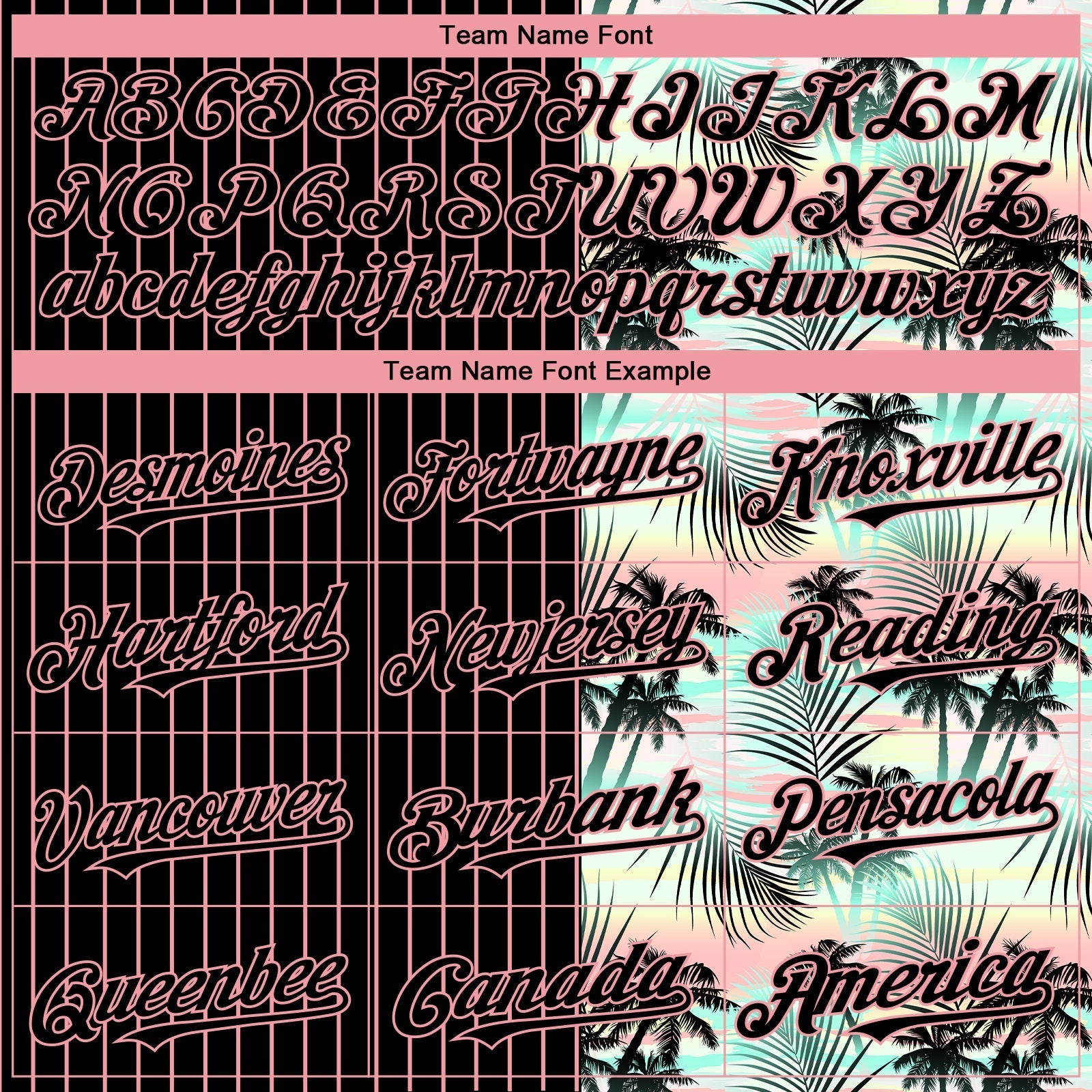 Custom Black Medium Pink 3D Pattern Design Pinstripe Tropical Palm Leaves Authentic Baseball Jersey baseball jersey product view 4