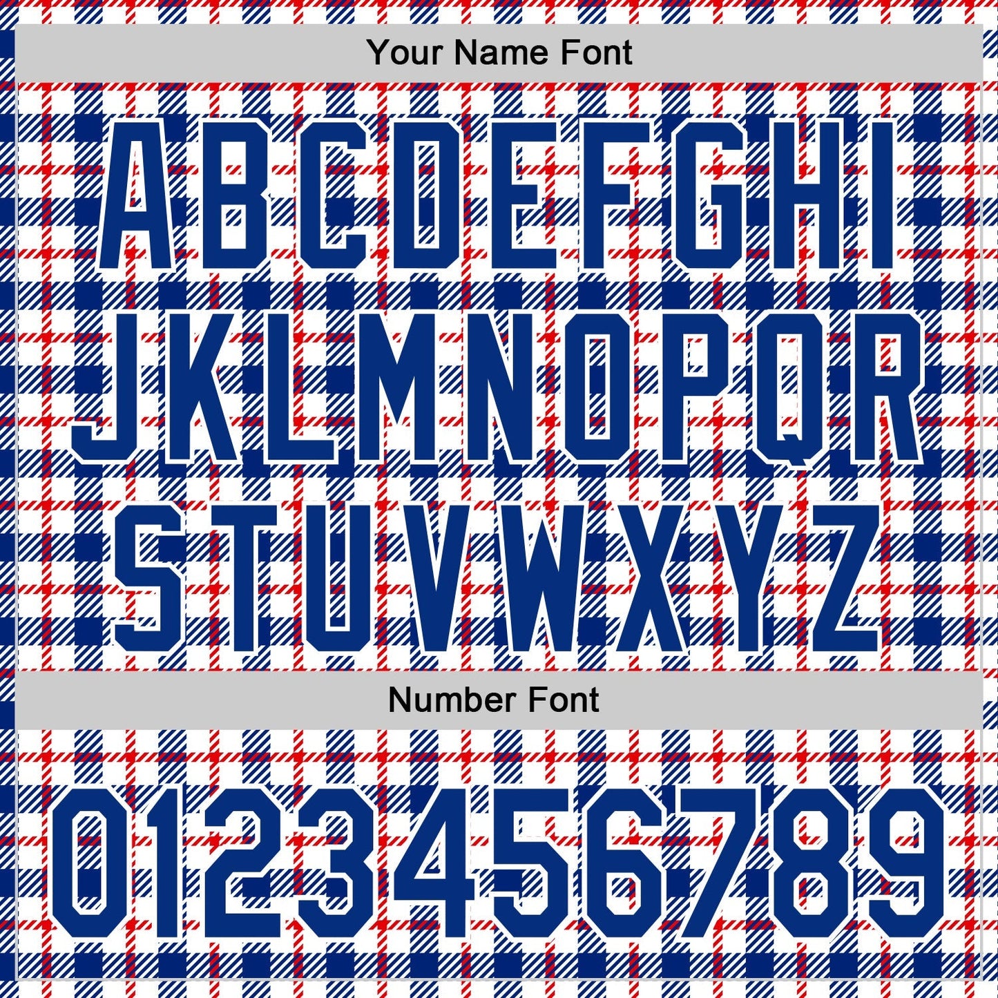 Custom White Royal-Red 3D Pattern Design Patriotic American Symbol Plaid Authentic Baseball Jersey baseball jersey product view 5