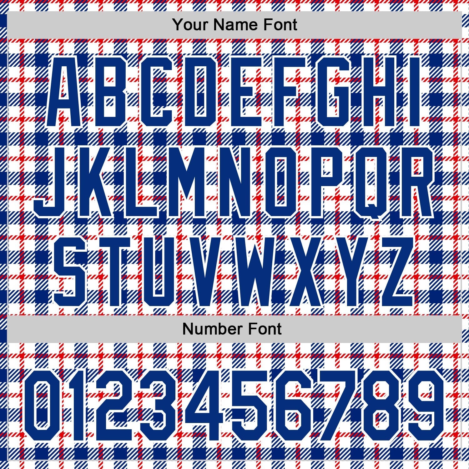 Custom White Royal-Red 3D Pattern Design Patriotic American Symbol Plaid Authentic Baseball Jersey baseball jersey product view 5