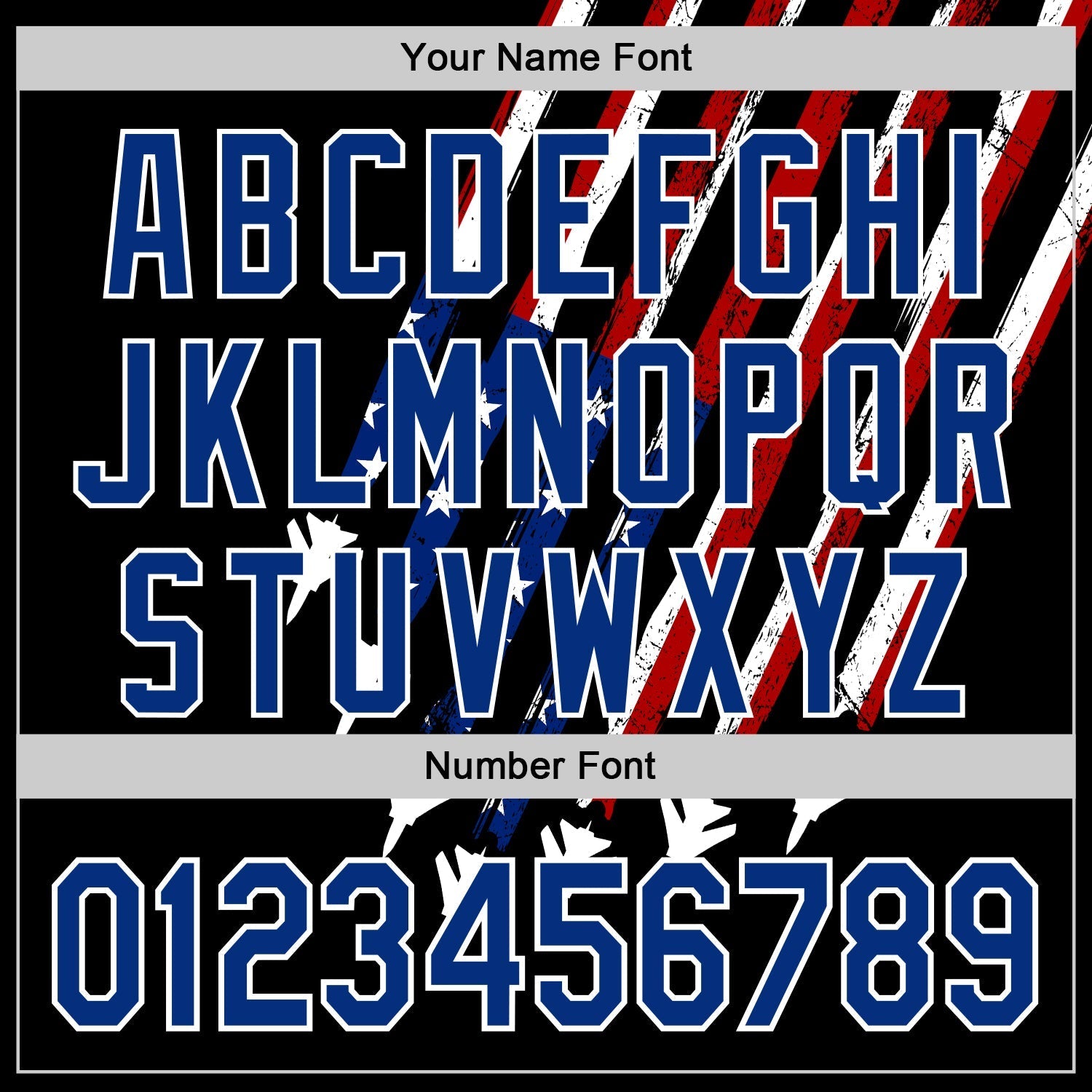 Custom Black Royal Red-White 3D Patriotic American Flag Authentic Baseball Jersey baseball jersey product view 5