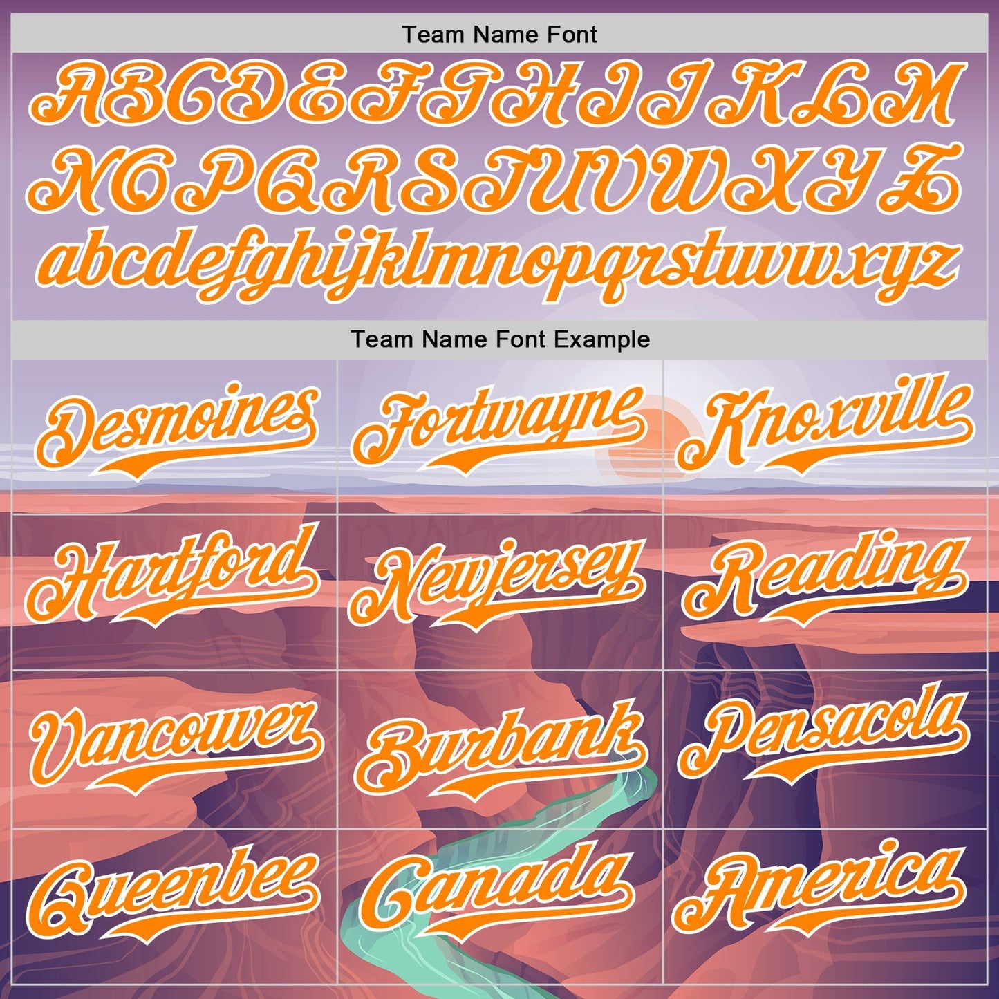 Custom Purple Bay Orange-White 3D Pattern Design Patriotic American Symbol Grand Canyon And Colorado River Authentic Baseball Jersey baseball jersey product view 4