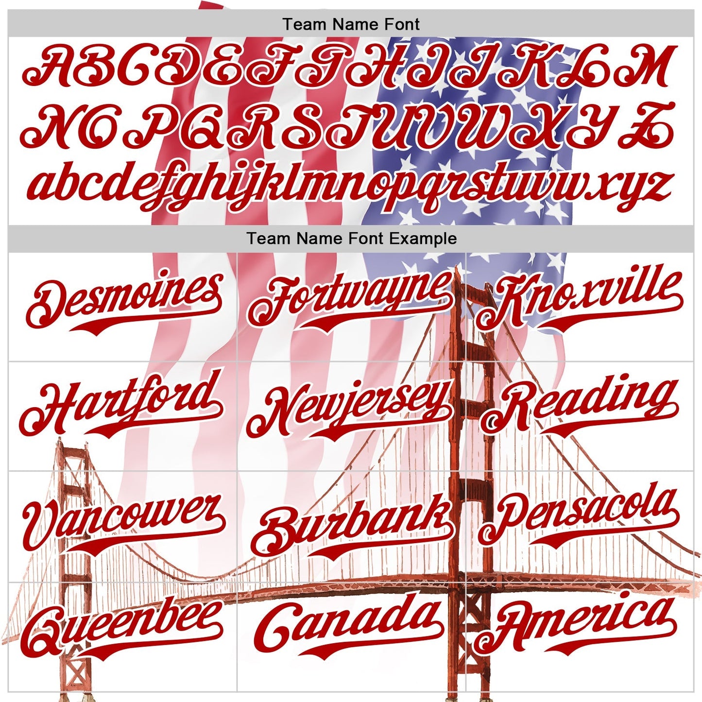 Custom White Royal-Red 3D Patriotic American Flag And Golden Gate Bridge Authentic Baseball Jersey baseball jersey product view 4