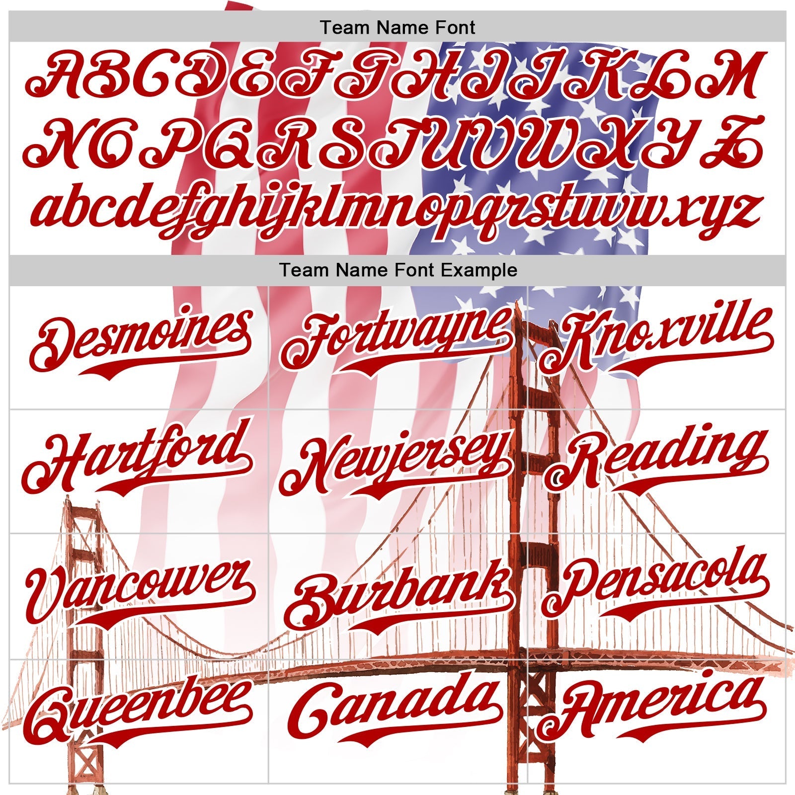 Custom White Royal-Red 3D Patriotic American Flag And Golden Gate Bridge Authentic Baseball Jersey baseball jersey product view 4