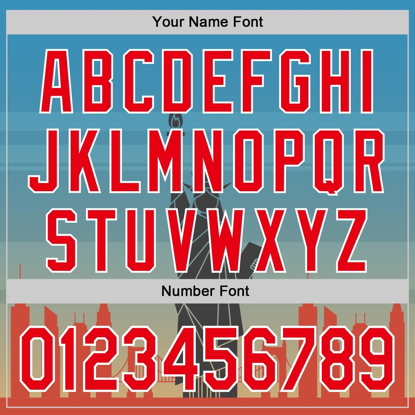 Custom Blue Fire Red-White 3D Pattern Design Patriotic American Symbol Golden Gate Bridge And Statue of Liberty Authentic Baseball Jersey baseball jersey product view 5