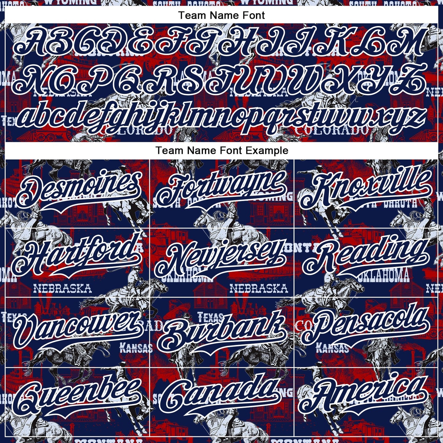 Custom Navy White 3D Pattern Design Patriotic American Spirit Rodeo Cowboy Authentic Baseball Jersey baseball jersey product view 4
