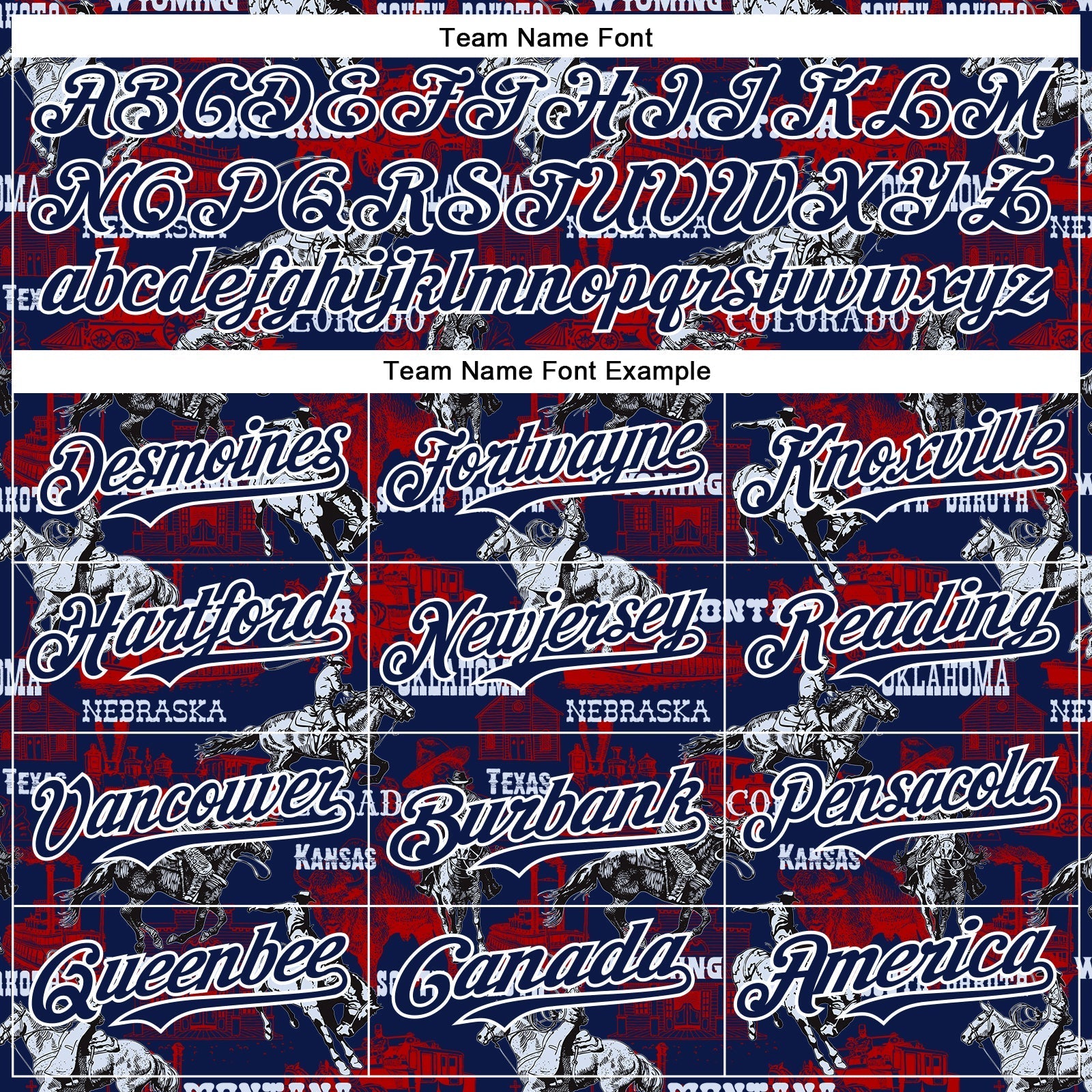 Custom Navy White 3D Pattern Design Patriotic American Spirit Rodeo Cowboy Authentic Baseball Jersey baseball jersey product view 4