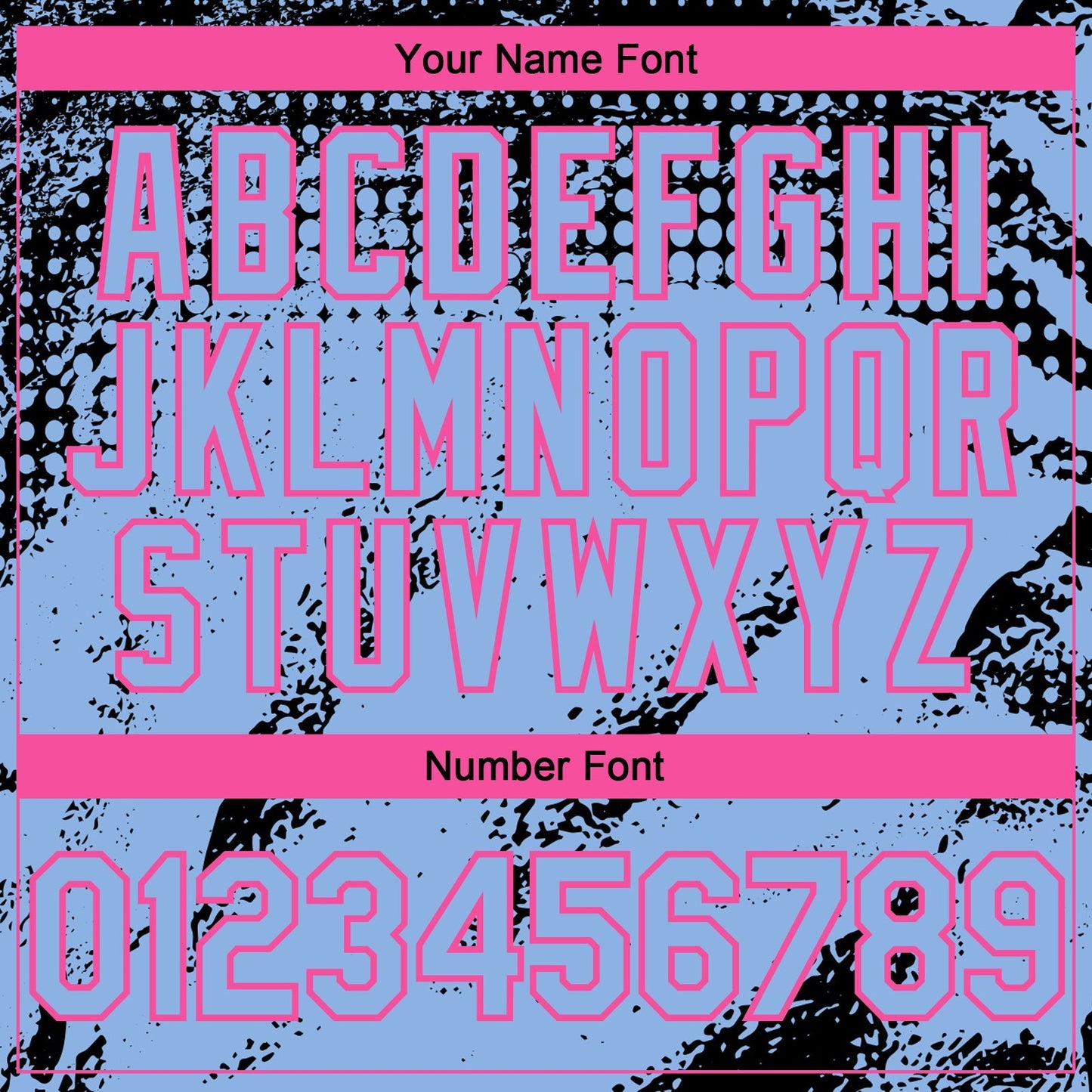 Custom Black Light Blue-Pink Splash Grunge Fragment Authentic Baseball Jersey baseball jersey product view 5