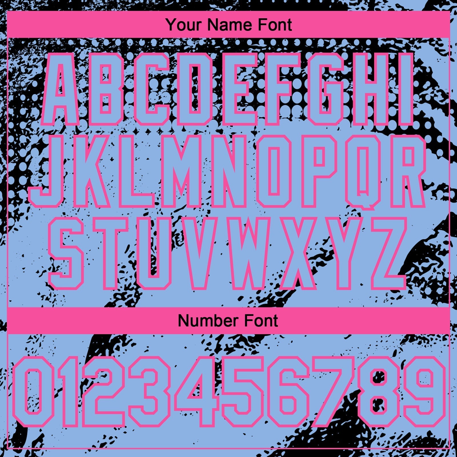 Custom Black Light Blue-Pink Splash Grunge Fragment Authentic Baseball Jersey baseball jersey product view 5