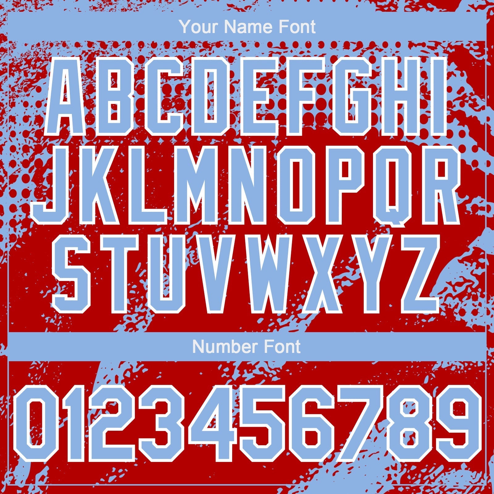 Custom Light Blue Red-White Splash Grunge Fragment Authentic Baseball Jersey baseball jersey product view 5