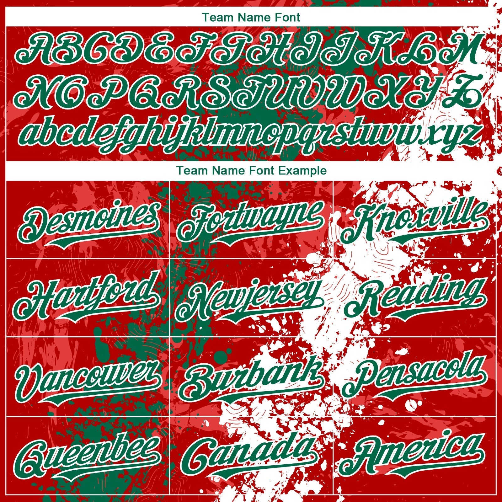 Custom Red Kelly Green-White Splash Authentic Baseball Jersey baseball jersey product view 4