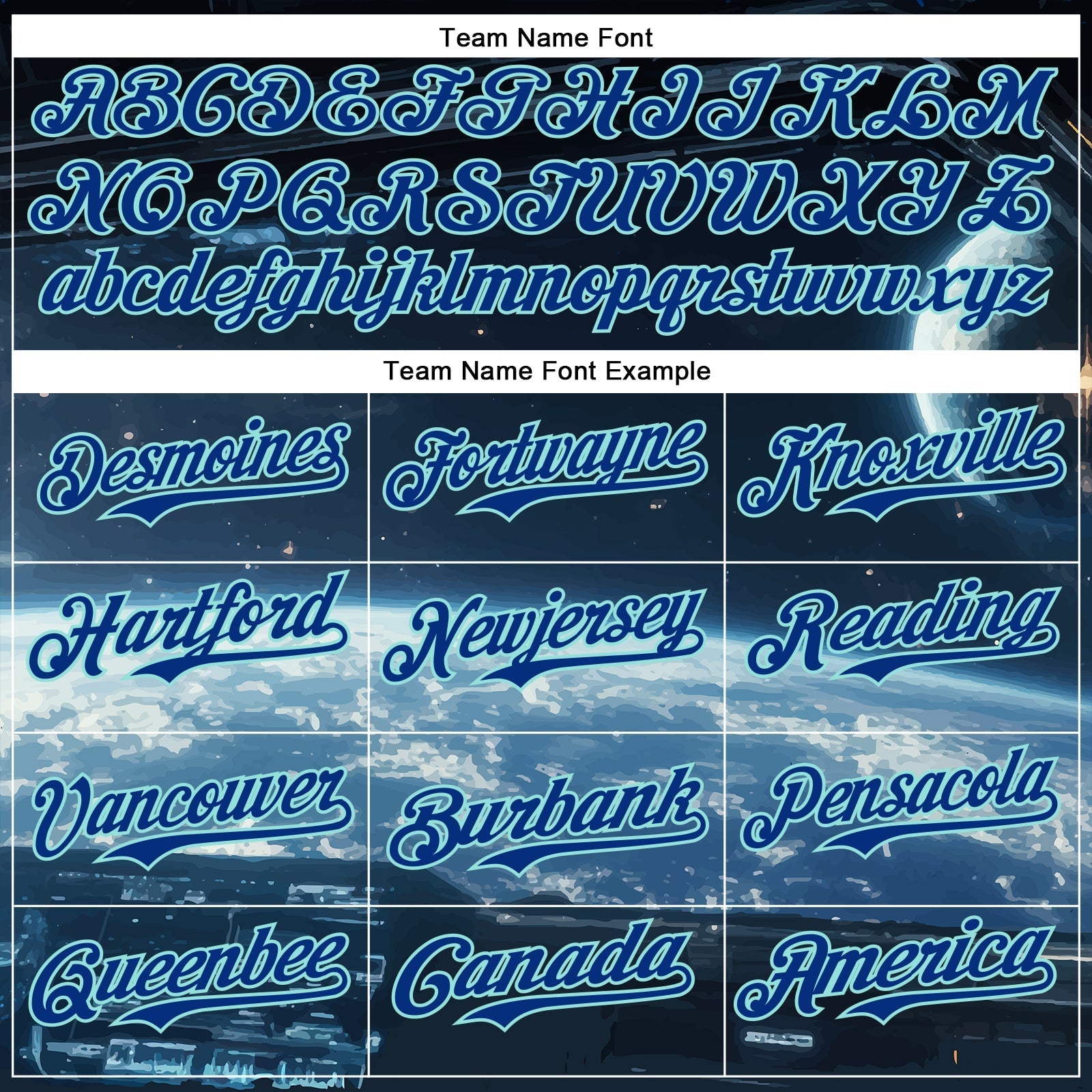 Custom Black Royal-Ice Blue 3D Pattern Design Outer Space Starships Authentic Baseball Jersey baseball jersey product view 4