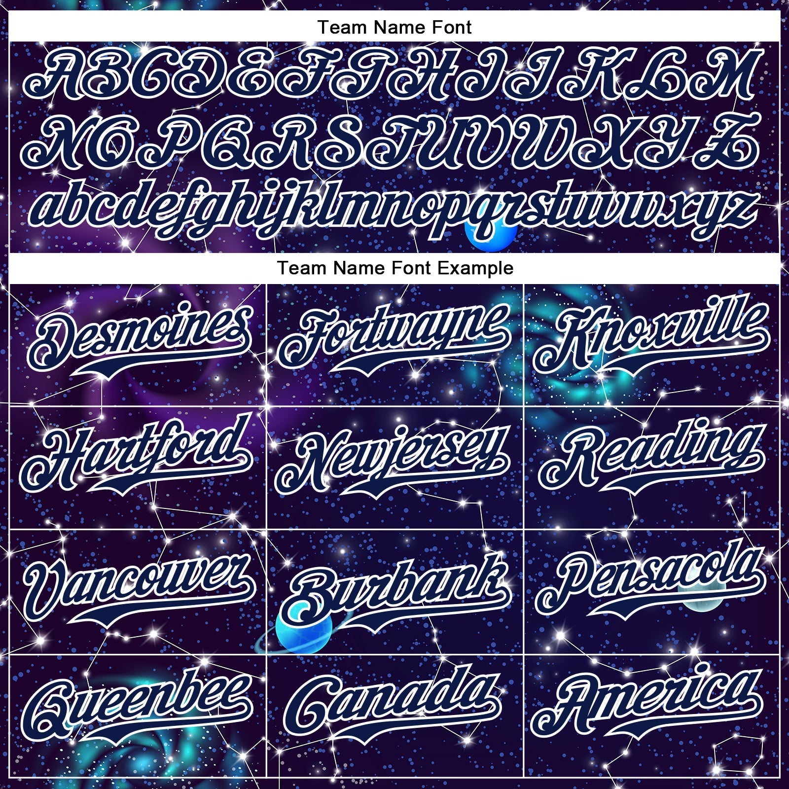 Custom Dark Purple Navy-White 3D Pattern Design Outer Space Galaxy Solar Authentic Baseball Jersey baseball jersey product view 4