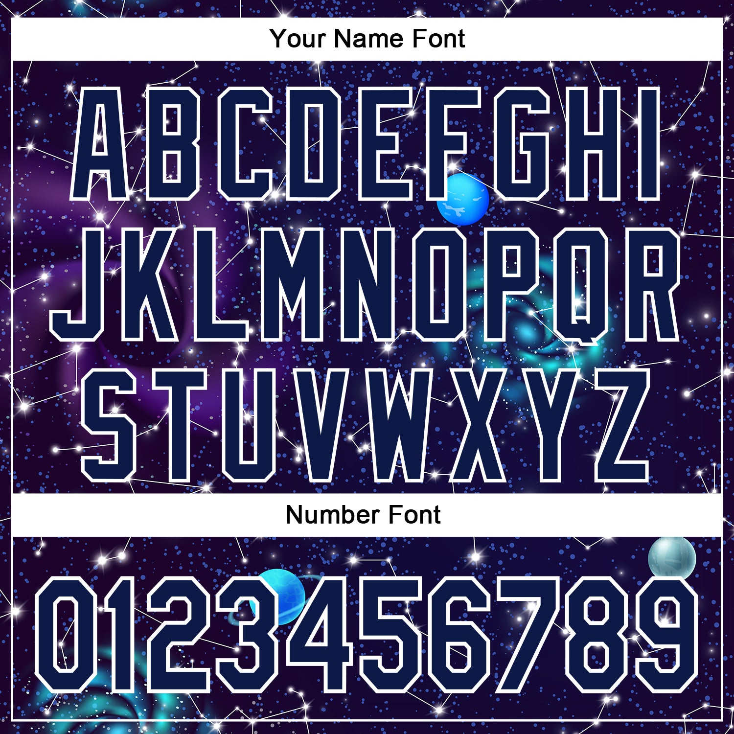 Custom Dark Purple Navy-White 3D Pattern Design Outer Space Galaxy Solar Authentic Baseball Jersey baseball jersey product view 5