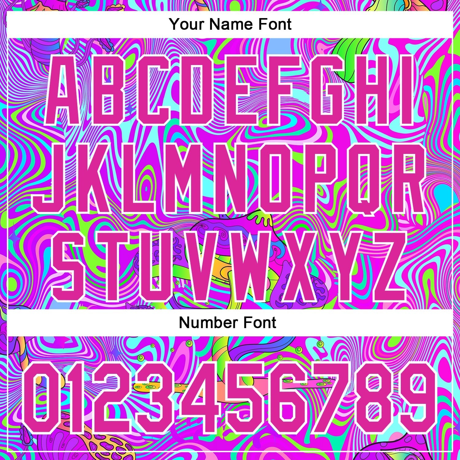 Custom Purple Deep Pink-White 3D Pattern Design Trippy Psychedelic Magic Mushrooms Authentic Baseball Jersey baseball jersey product view 5